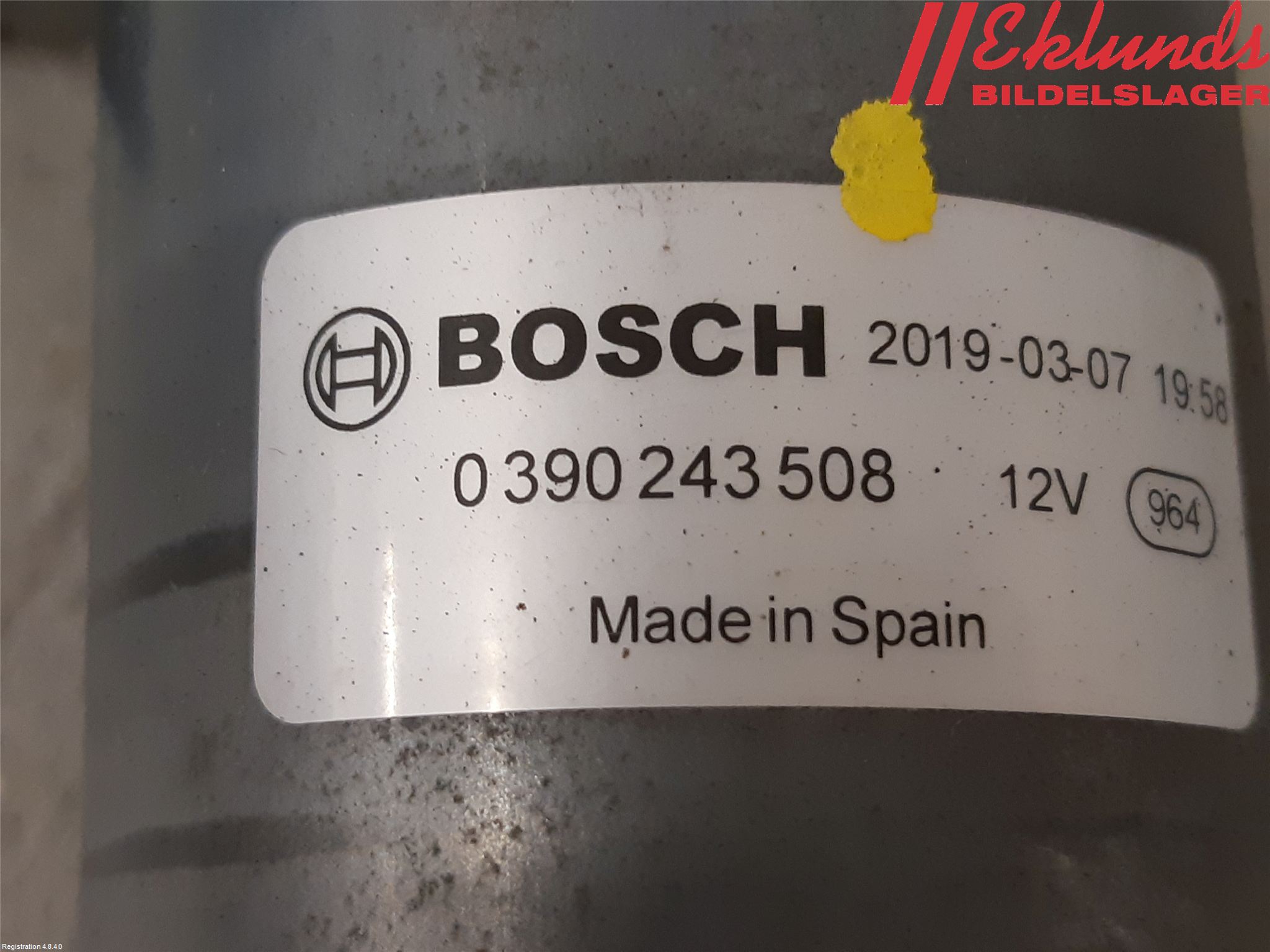 Fiat TALENTO 16- Torkarmotor Vindruta