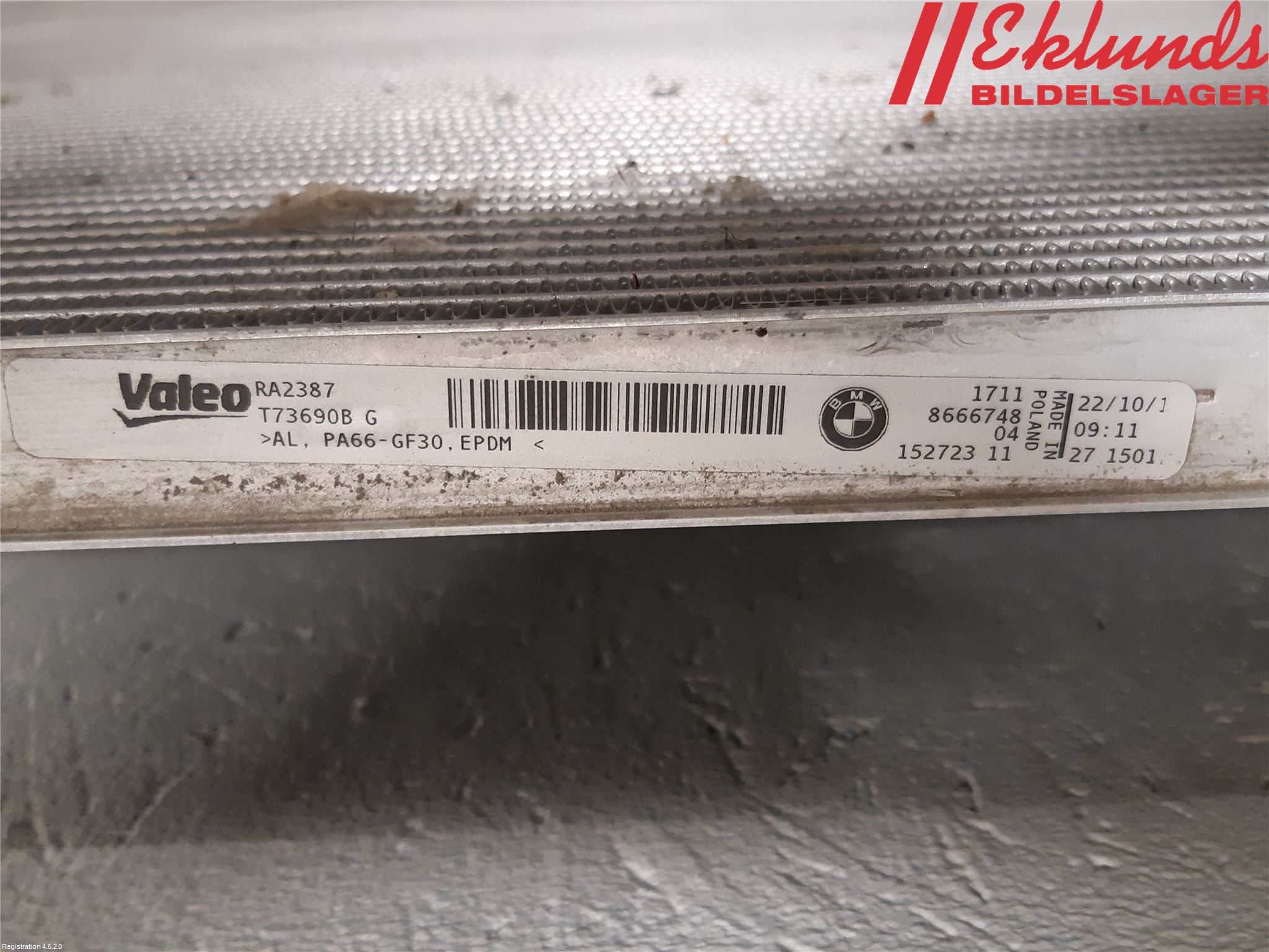 BMW 3 G20/G21/G80/G81 19- Kylare Aut