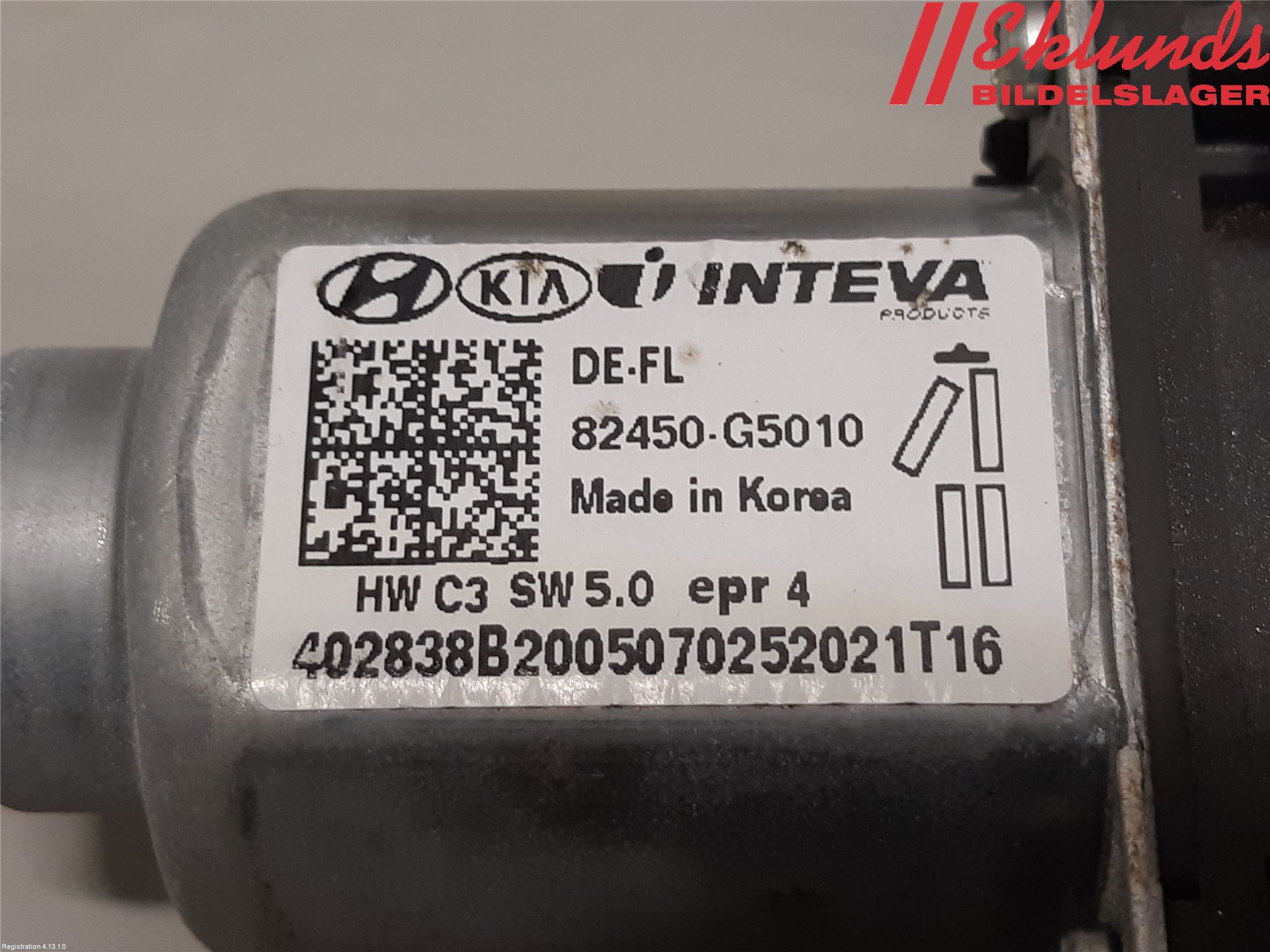 Kia NIRO (DE) 17-22 Fönsterhissmotor
