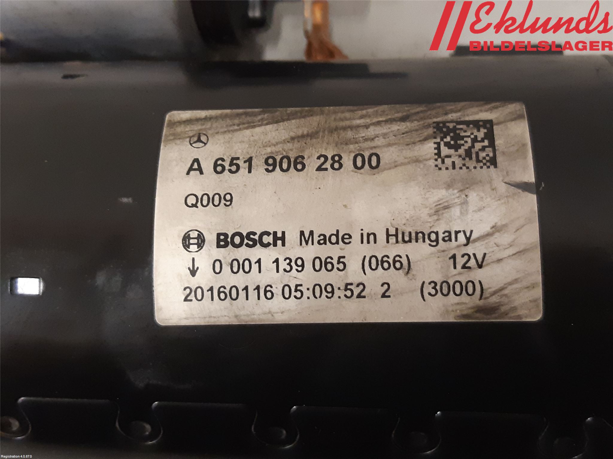 Mercedes-Benz MB C-KLASS (W205) 14-21 Startmotor Diesel