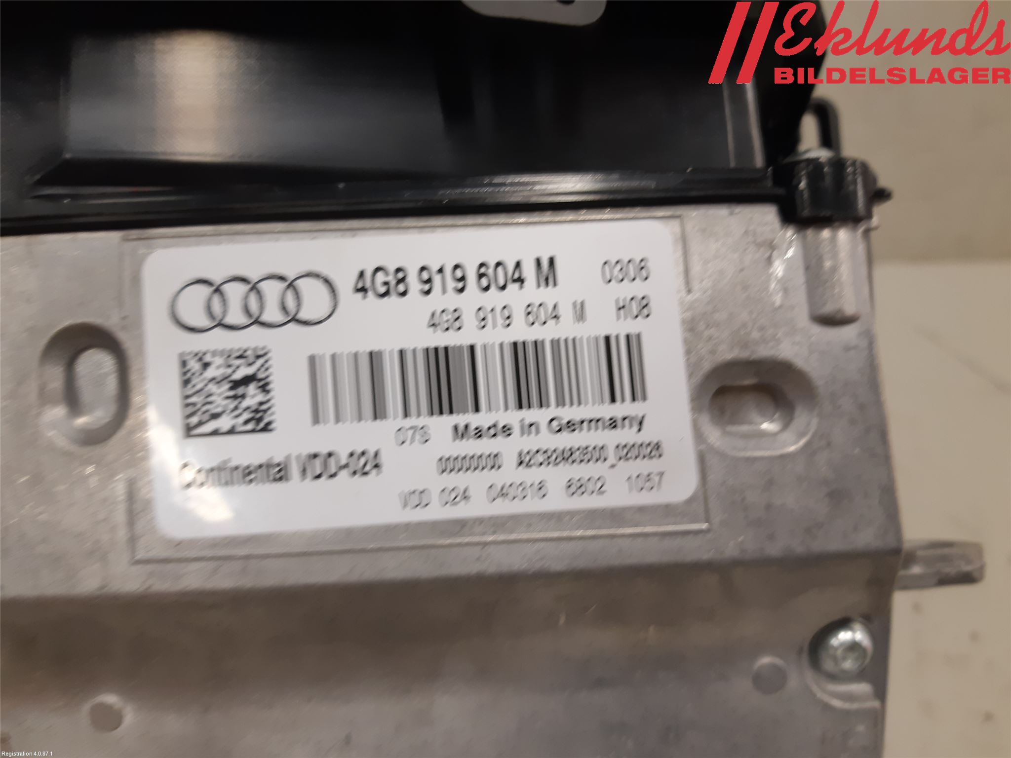 Audi A7/S7 4G 11-17 Kontrolldisplay