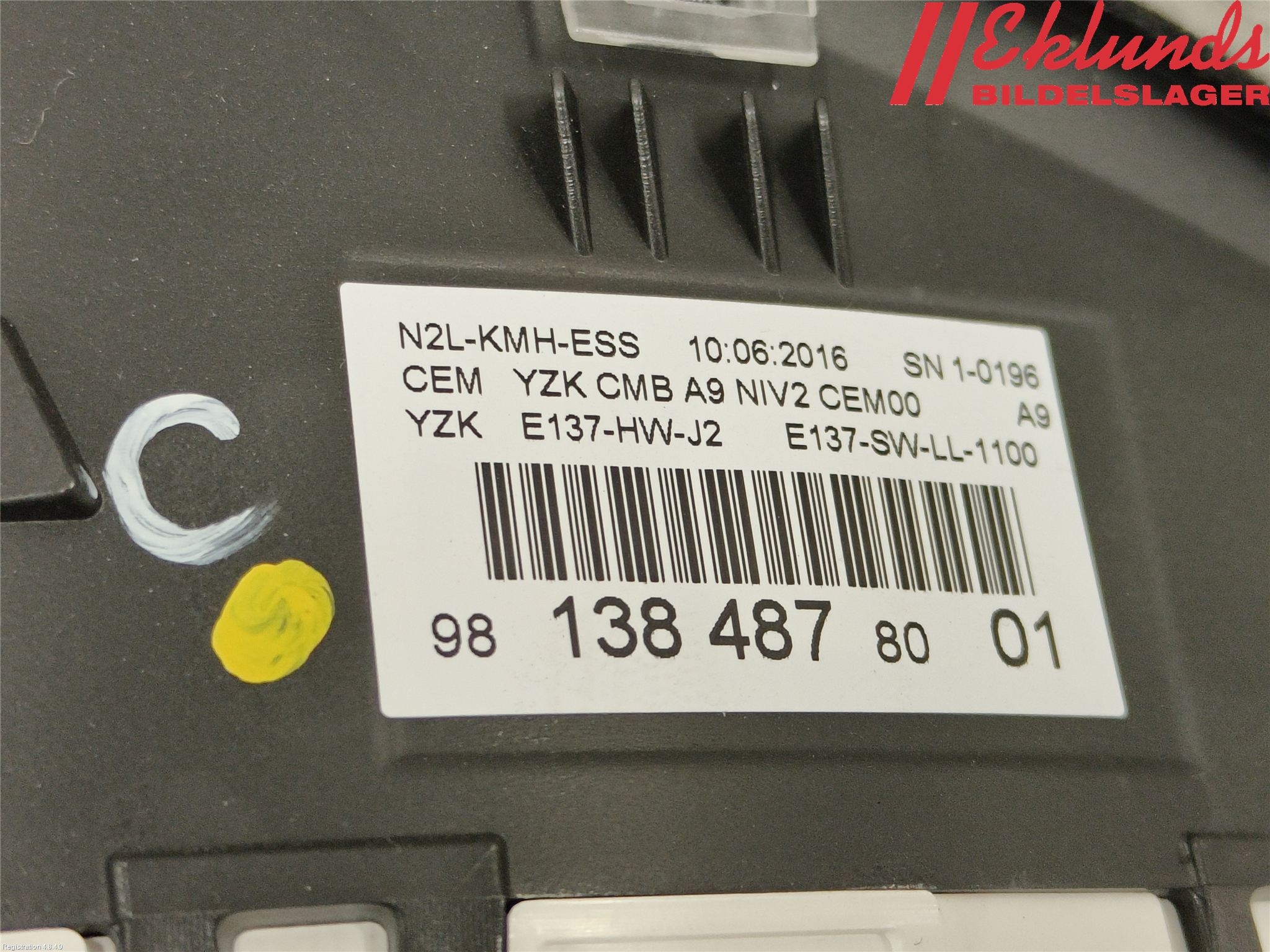 Peugeot 2008 13-20 Instrument Komb