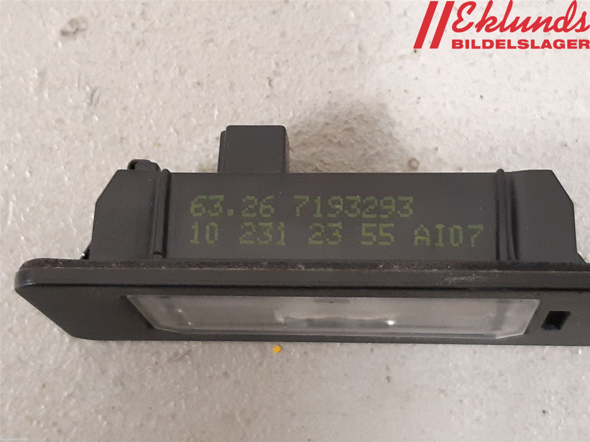 BMW 5 F10/F11/F18 09-17 Skylt Belysning