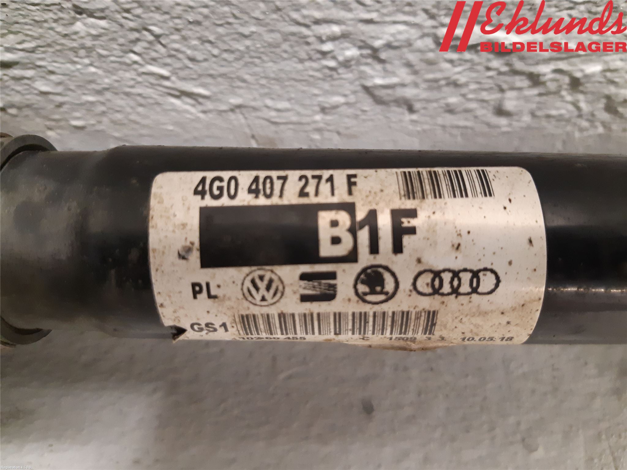 Audi A6 ALLROAD 12-18 Drivaxel Fram Höger