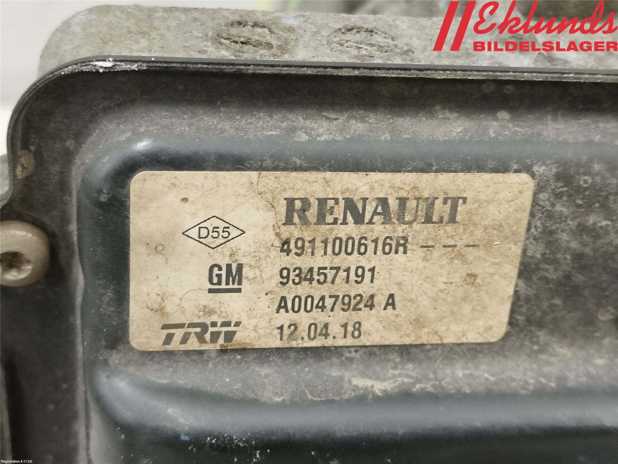 Opel VIVARO 15-19 Styrservo Pump Elektrisk