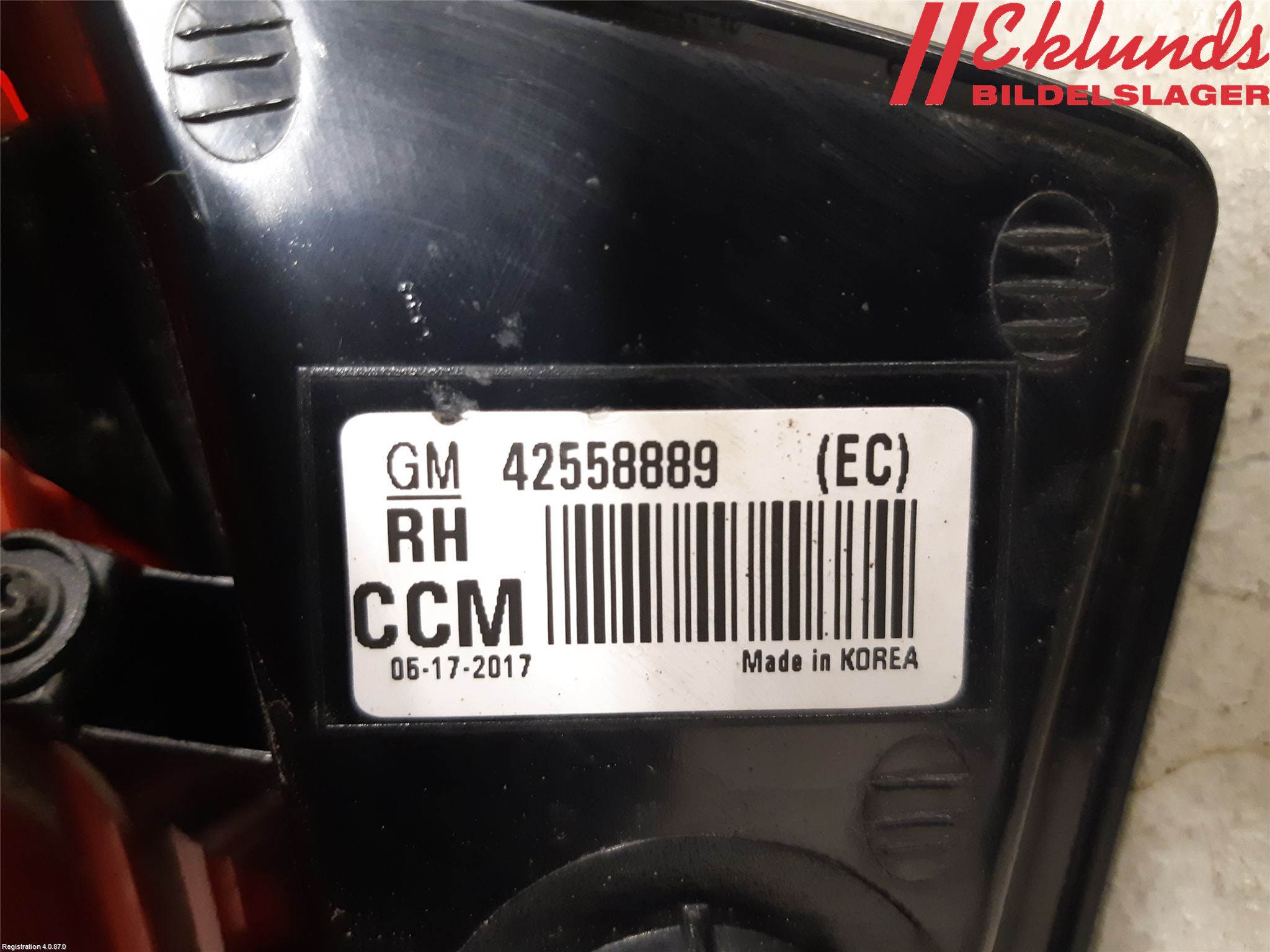 Opel MOKKA 13-20 Bakljus Höger