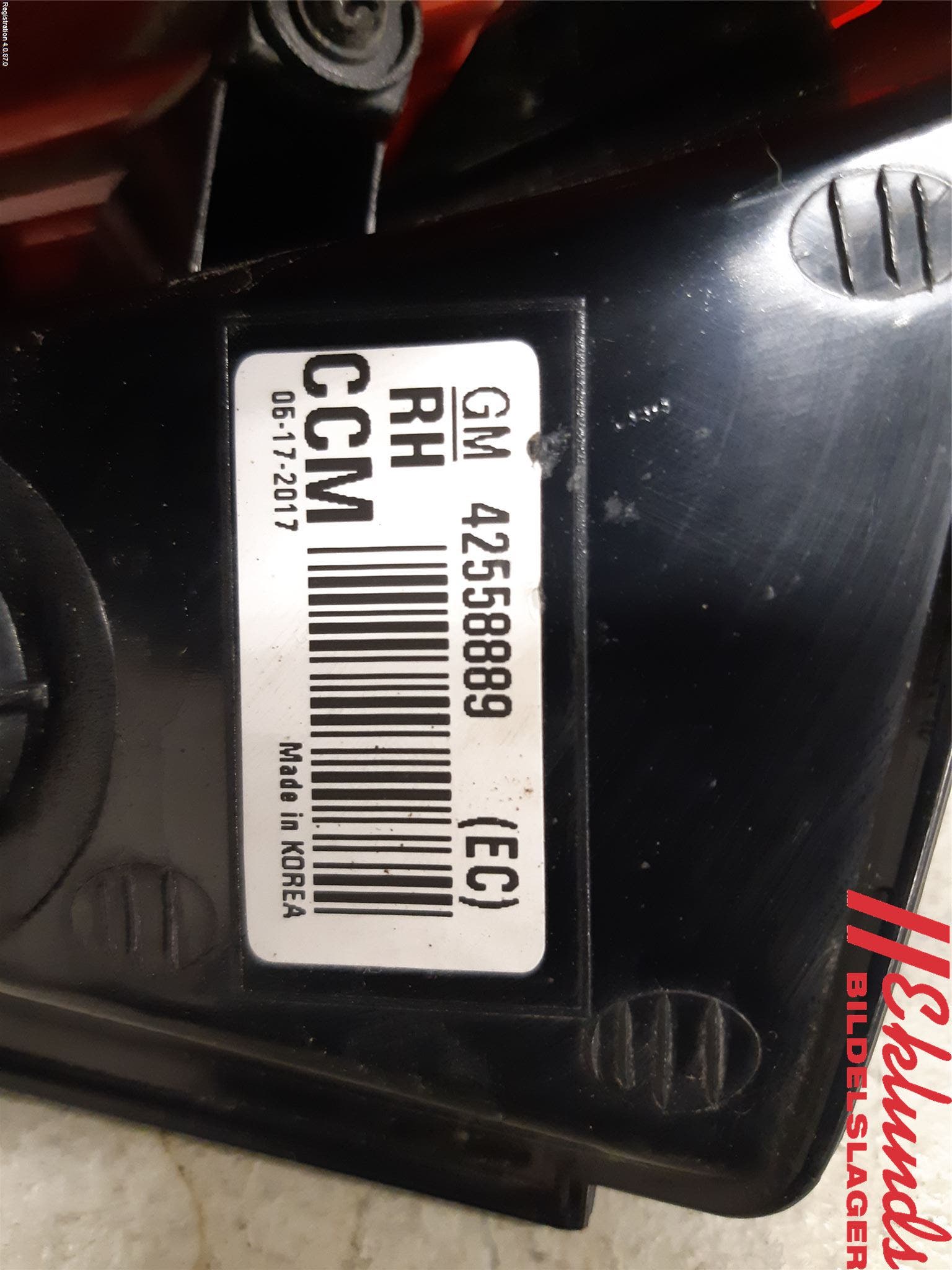 Opel MOKKA 13-20 Bakljus Höger