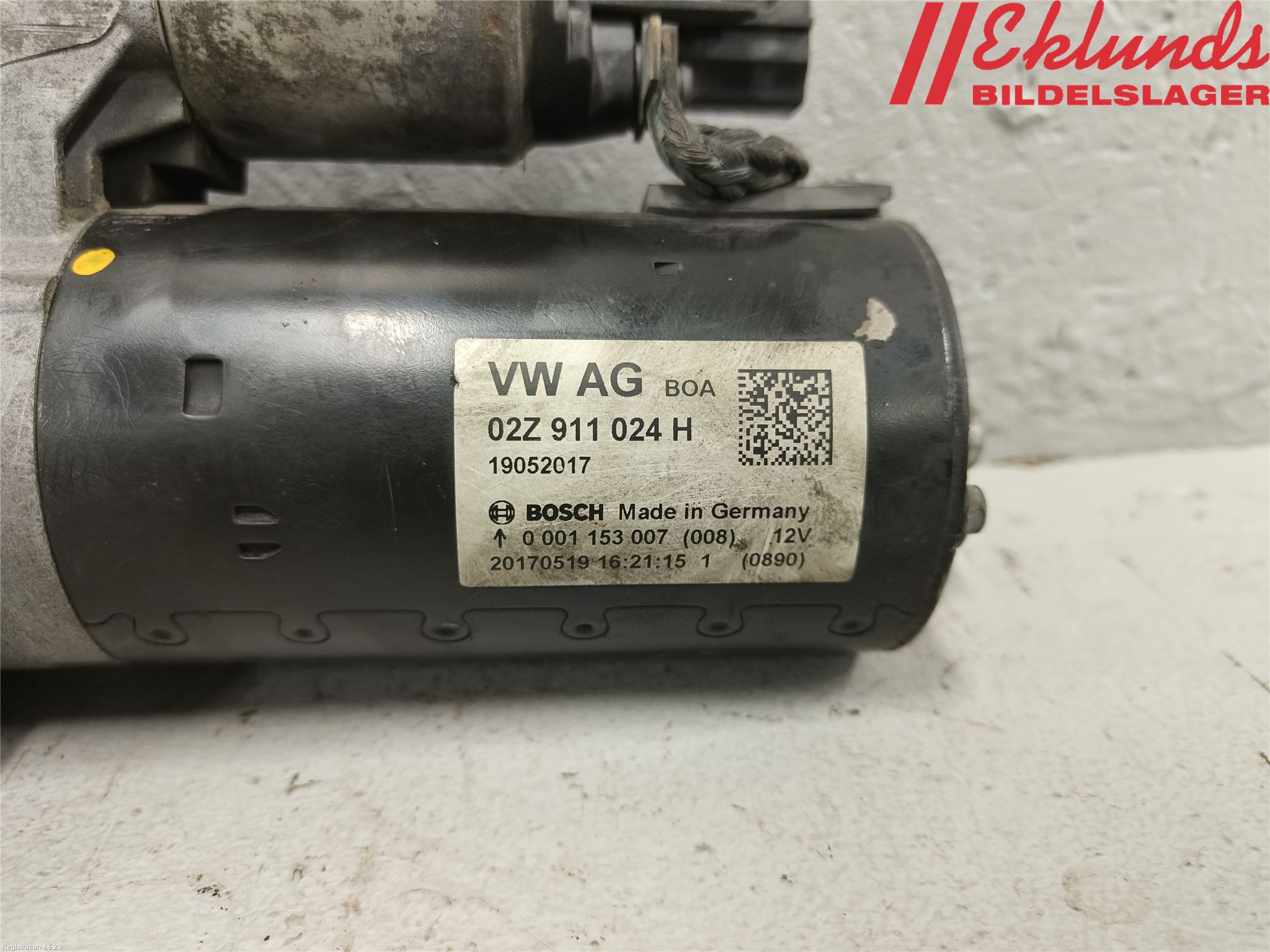 Volkswagen VW CADDY 16-20 Startmotor Diesel