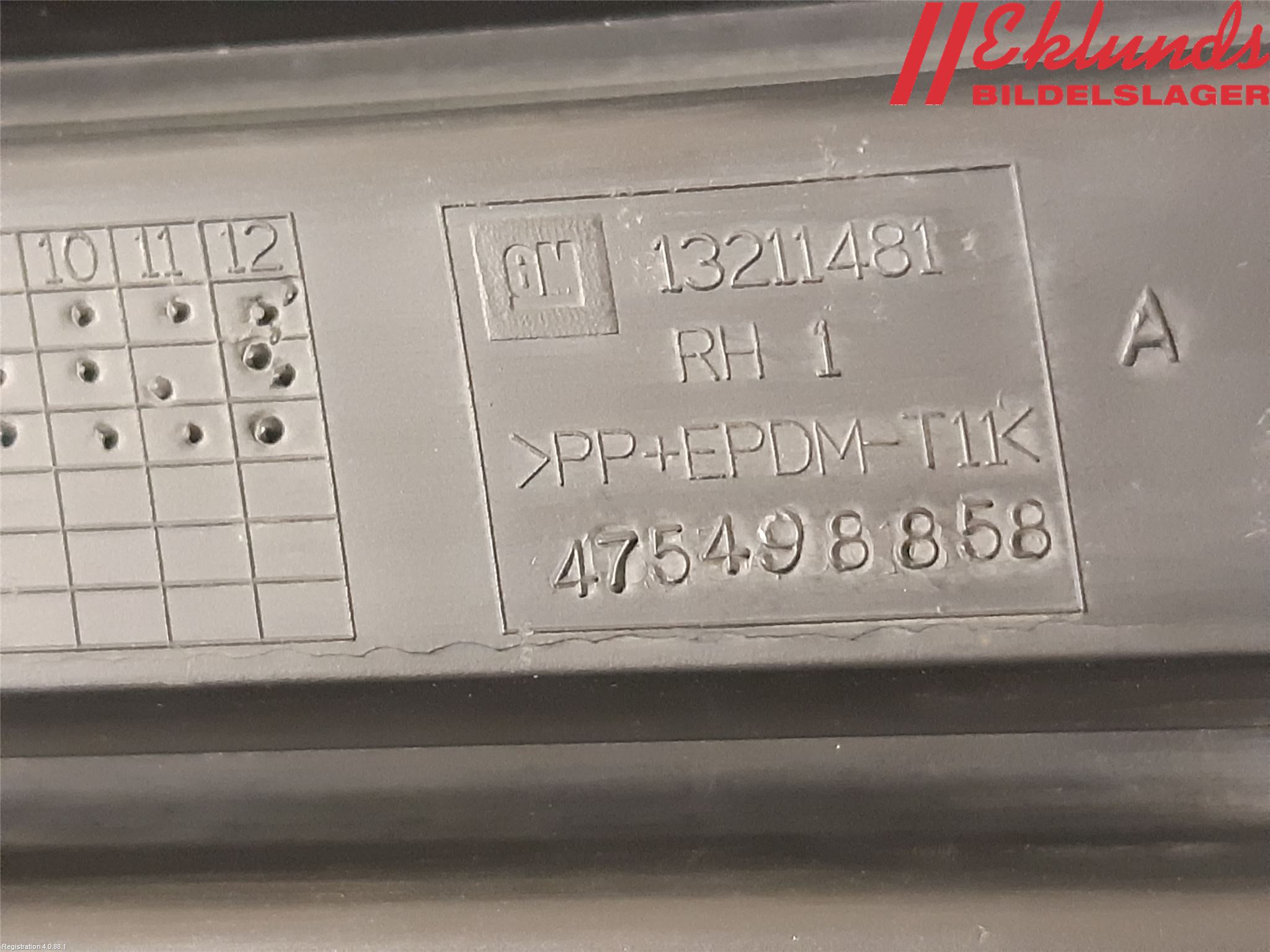 Opel CORSA D 07-14 Dimljussarg Fram