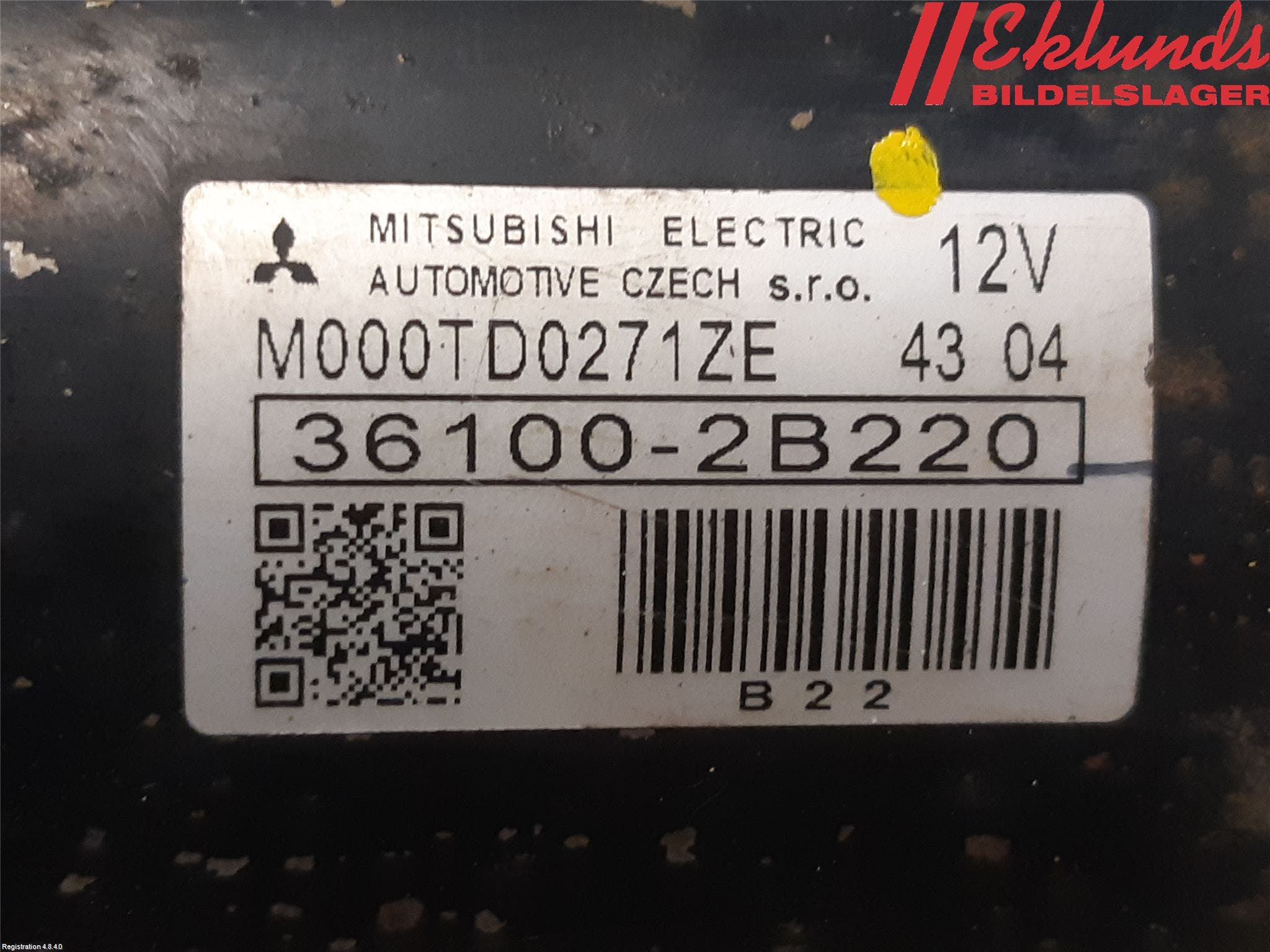 Kia CEED 12-18 Startmotor