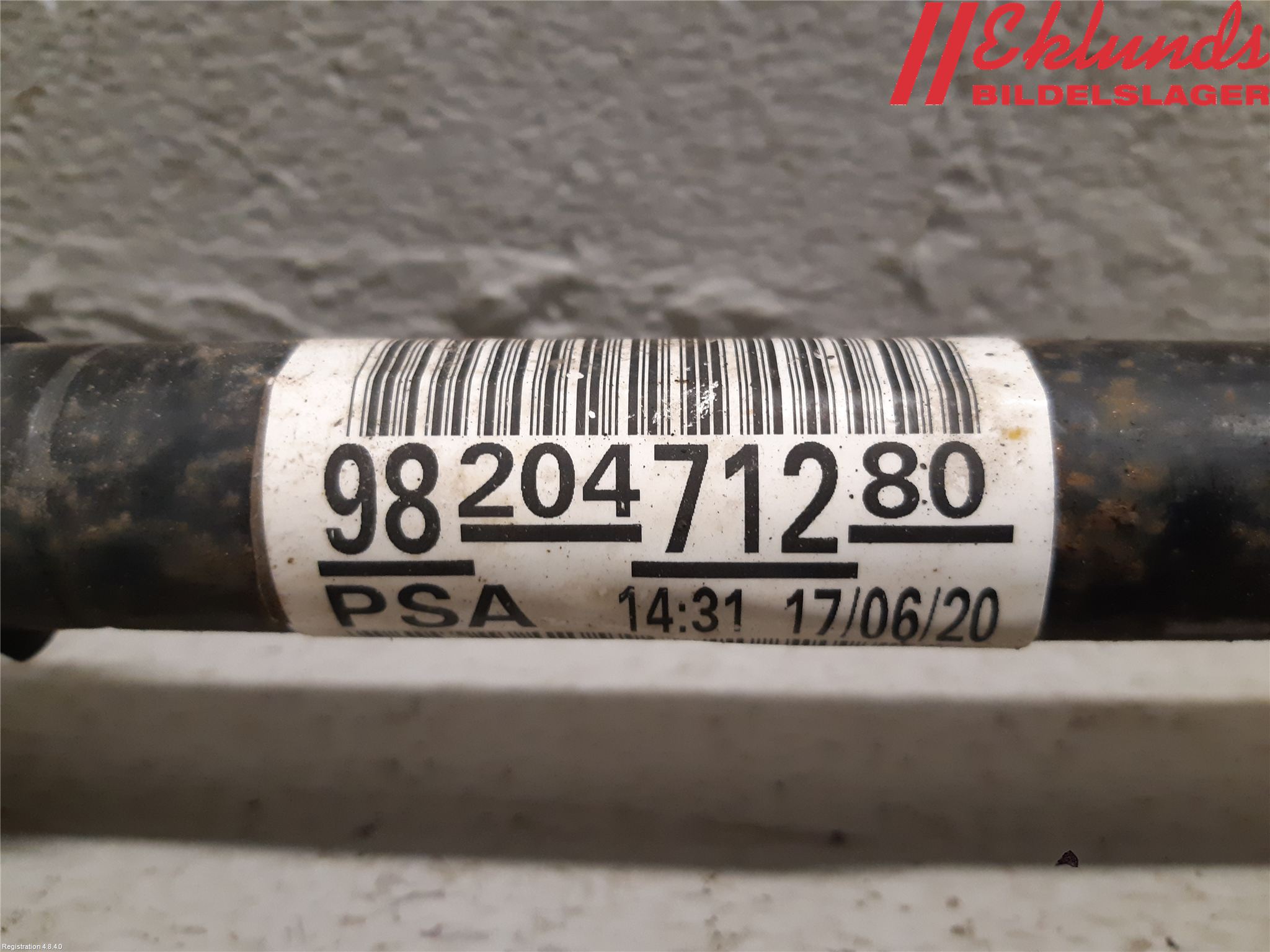 Peugeot PARTNER/E-PARTNER 19- Drivaxel Fram Vänster