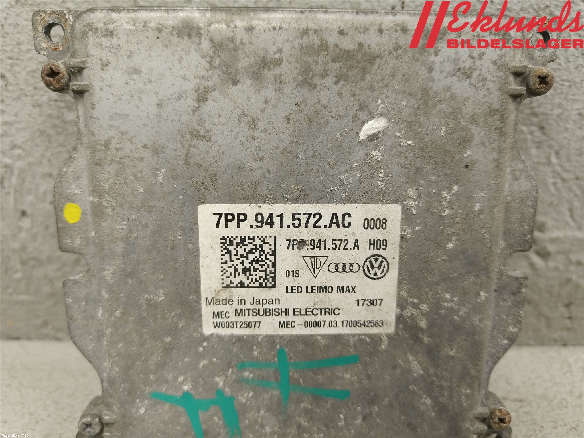 Audi A5 17- Styrenhet Strålkastare