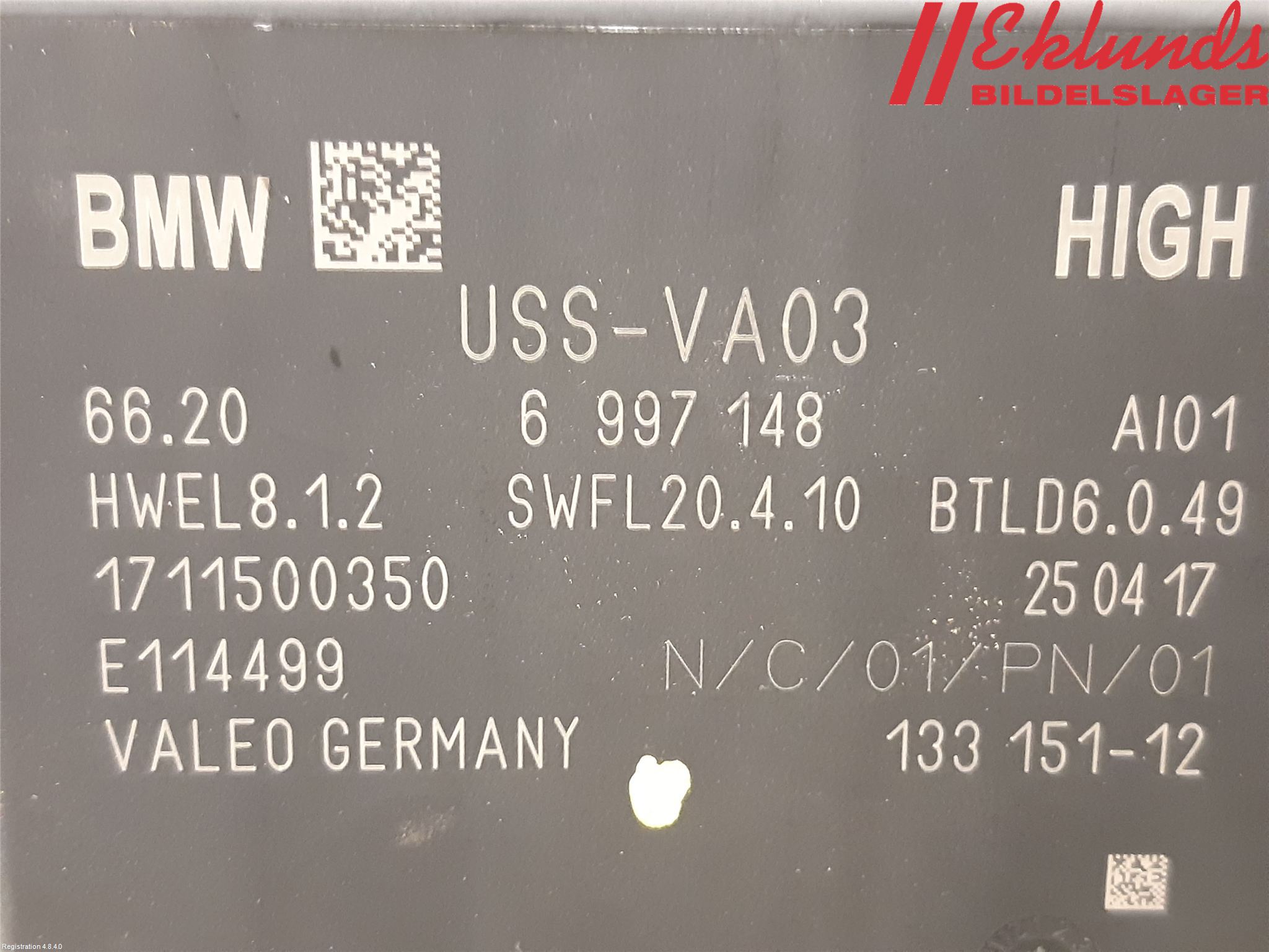 BMW X3 G01 18- Styrenhet Parkeringshjälp