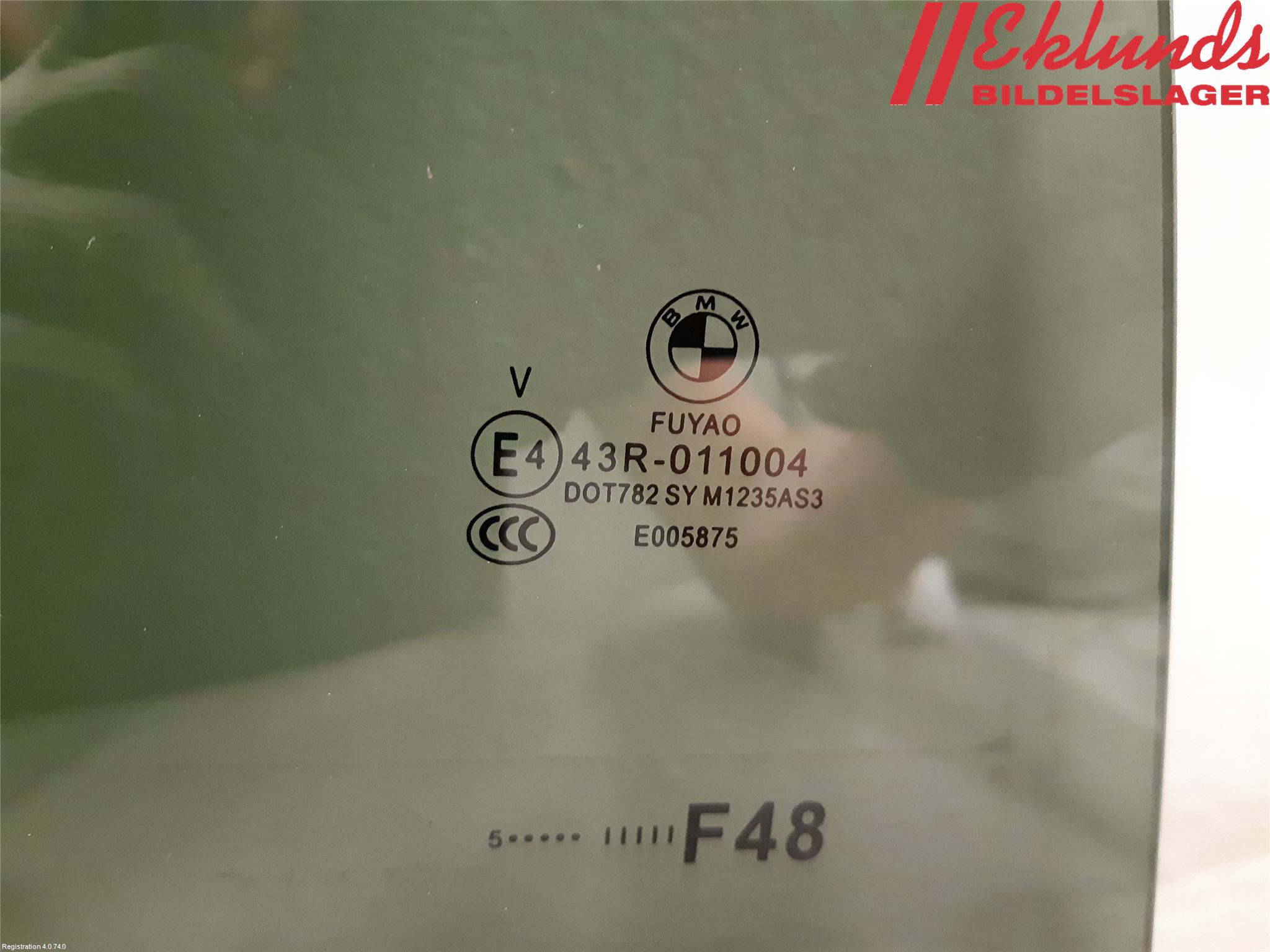 BMW X1 F48 15-22 Dörruta Bak Höger