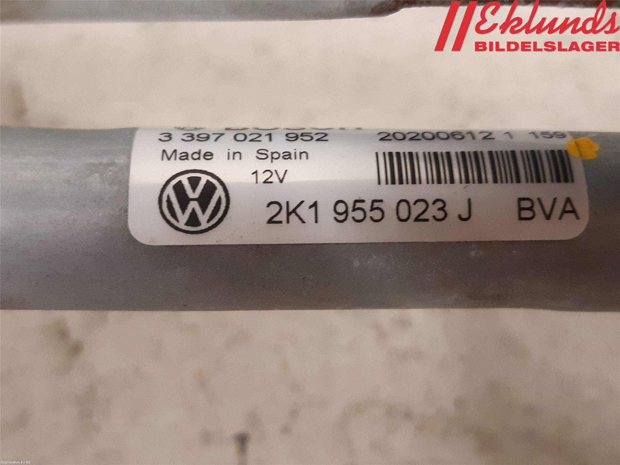 Volkswagen VW CADDY 16-20 Torkarmekanism Vindruta
