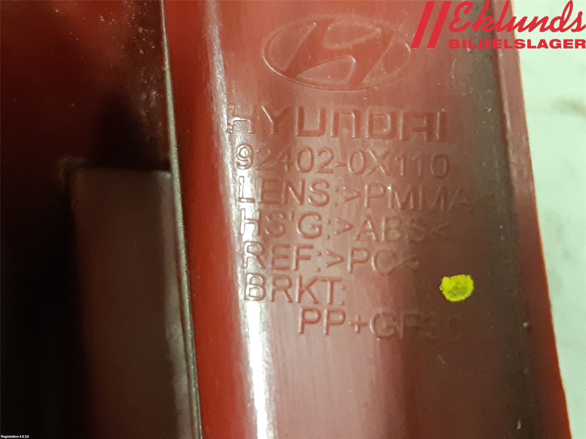 Hyundai i10 PA 08-13 Bakljus Höger