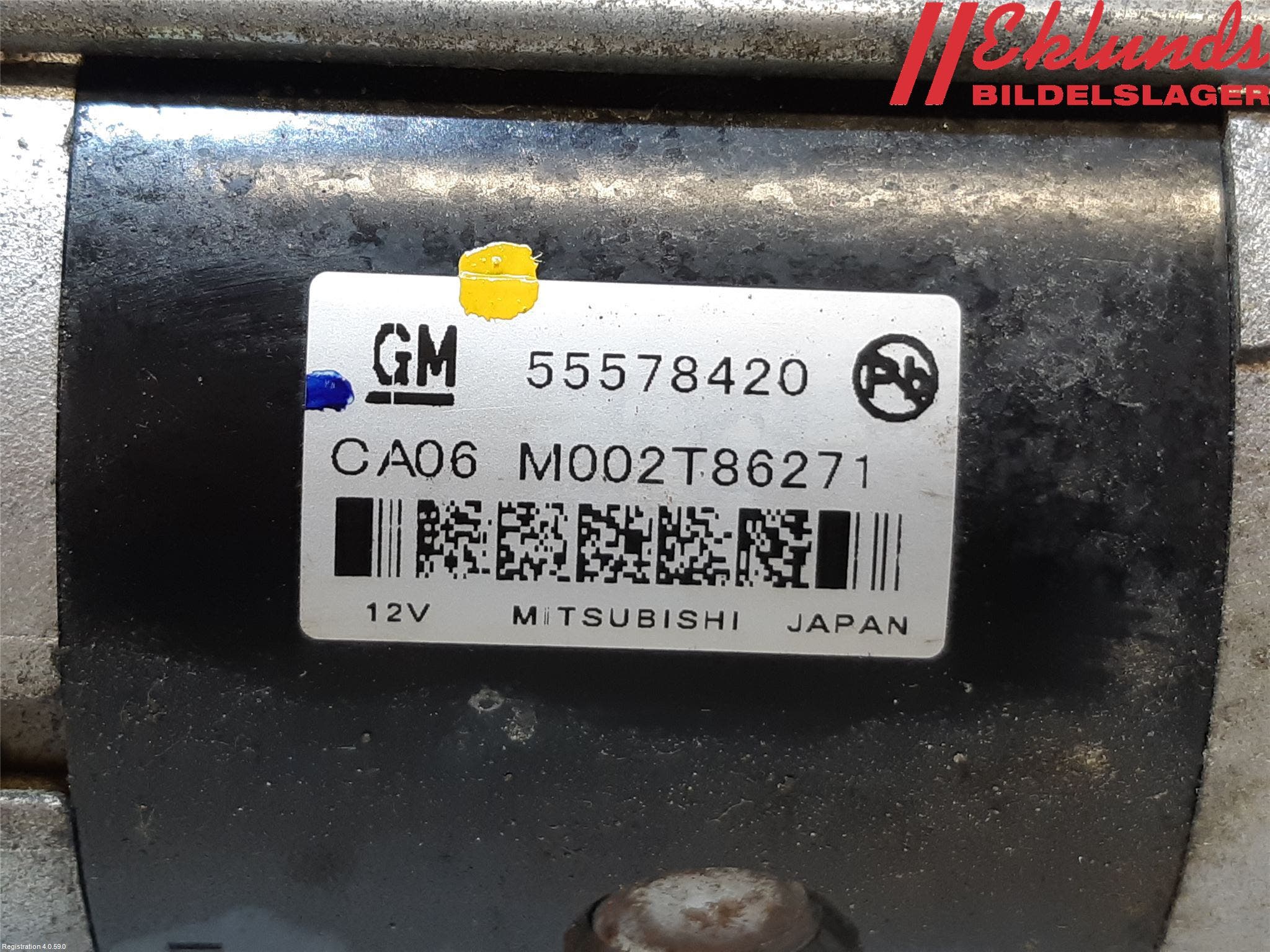 Opel ASTRA J 10-15 Startmotor Diesel