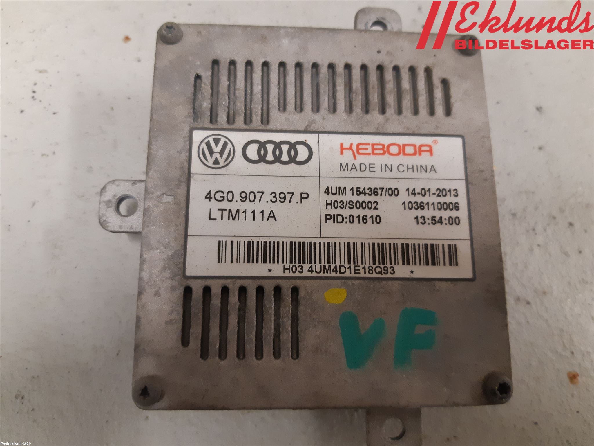 Audi A3/S3 8V 13-20 Styrenhet Strålkastare