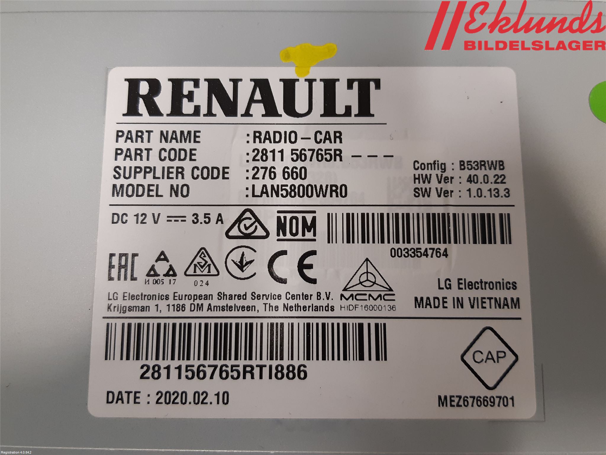 Fiat TALENTO 16- Cd Radio - Multimediapanel