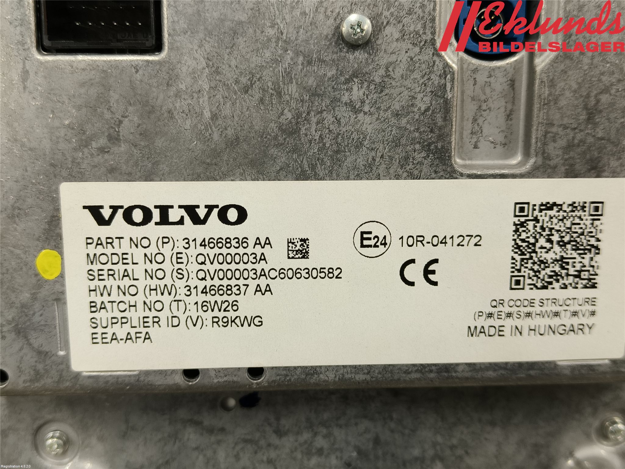 Volvo XC90/RECHARGE 16- Bildskärm