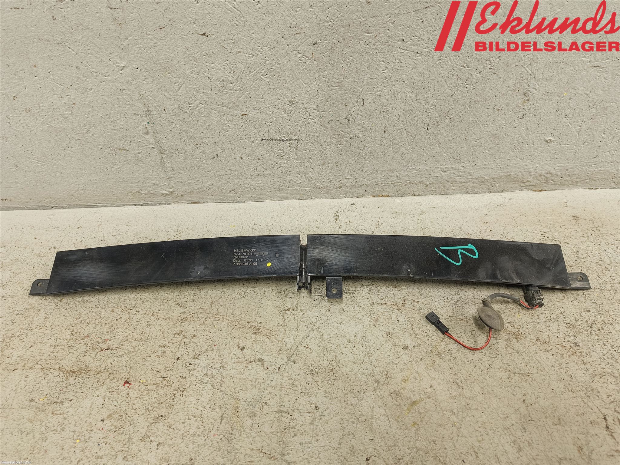 BMW 5 G30/G31/F90 17-23 Bromsljus Bakruta