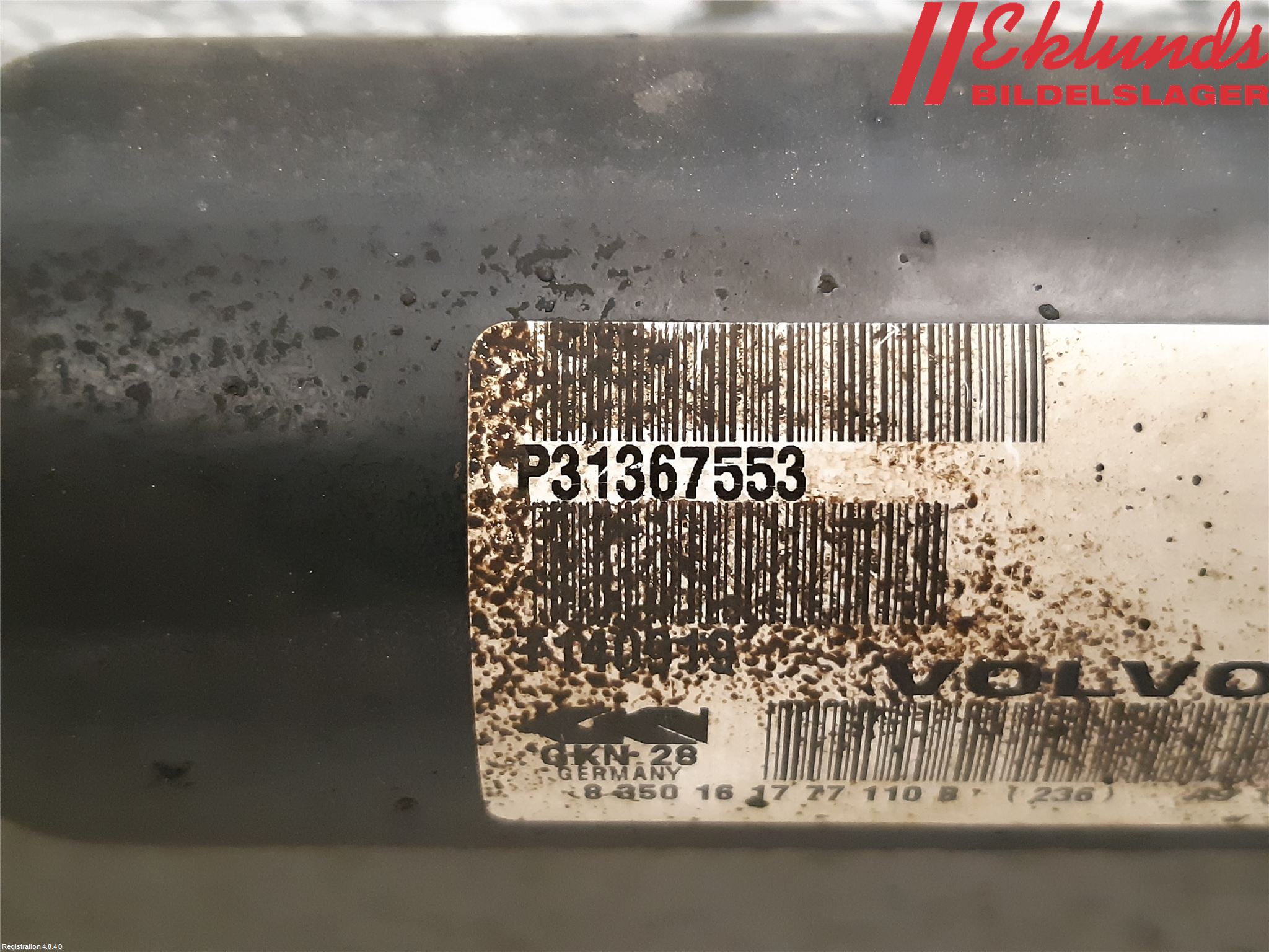 Volvo XC70 14-16 Drivaxel Fram Höger