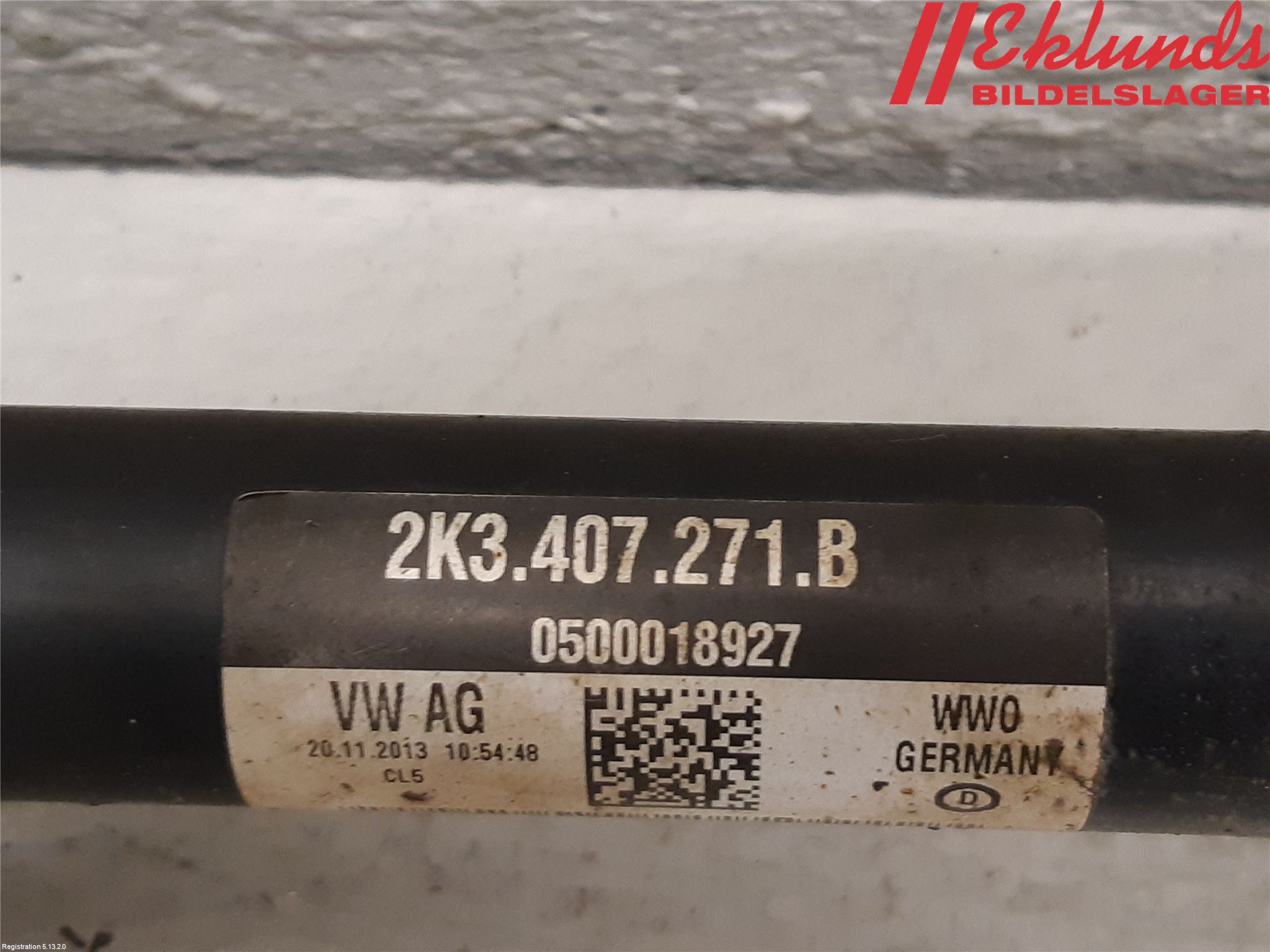 Volkswagen VW CADDY 11-15 Drivaxel Fram Vänster