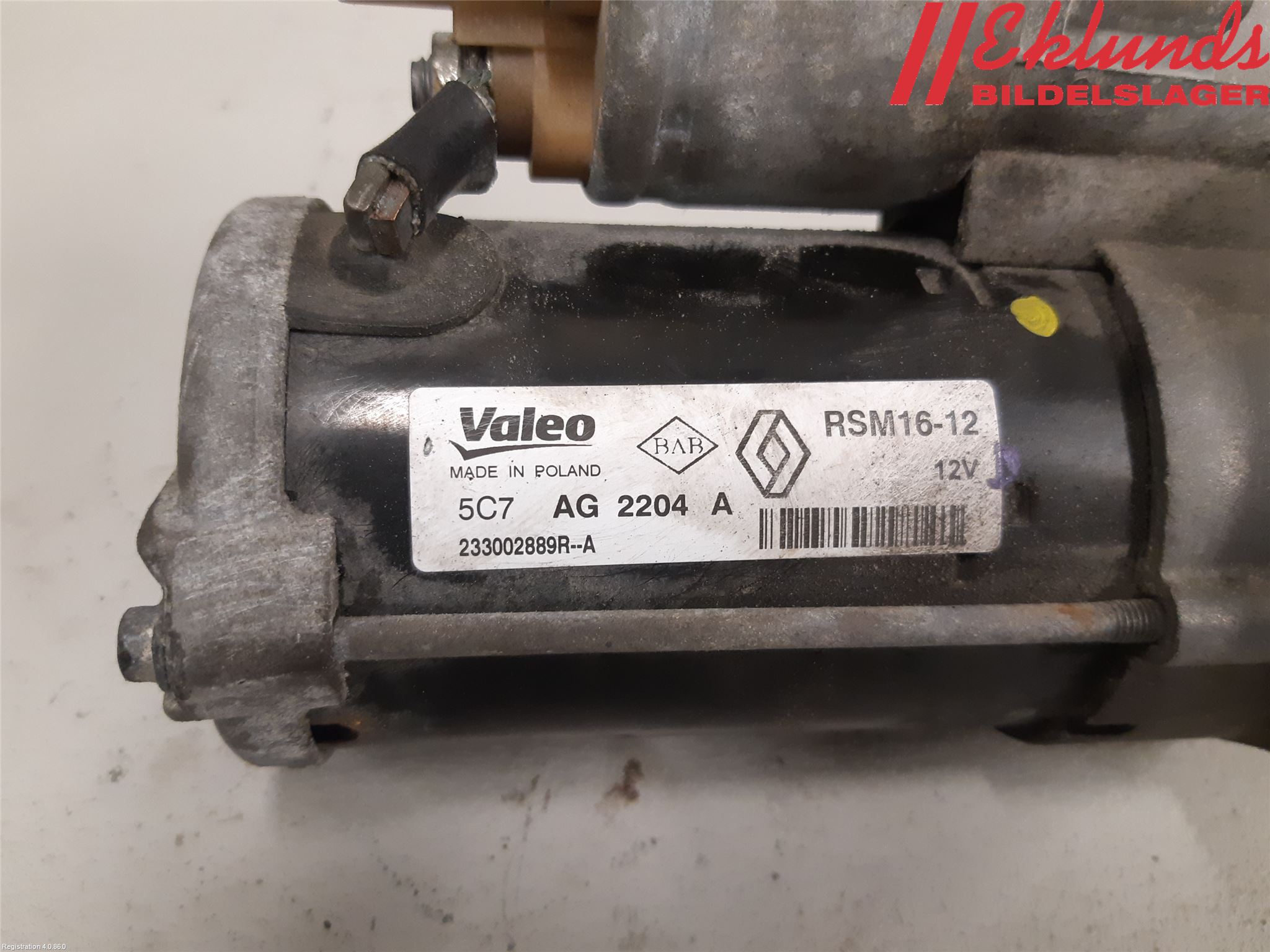 Renault TRAFIC/E-TECH 15- Startmotor Diesel