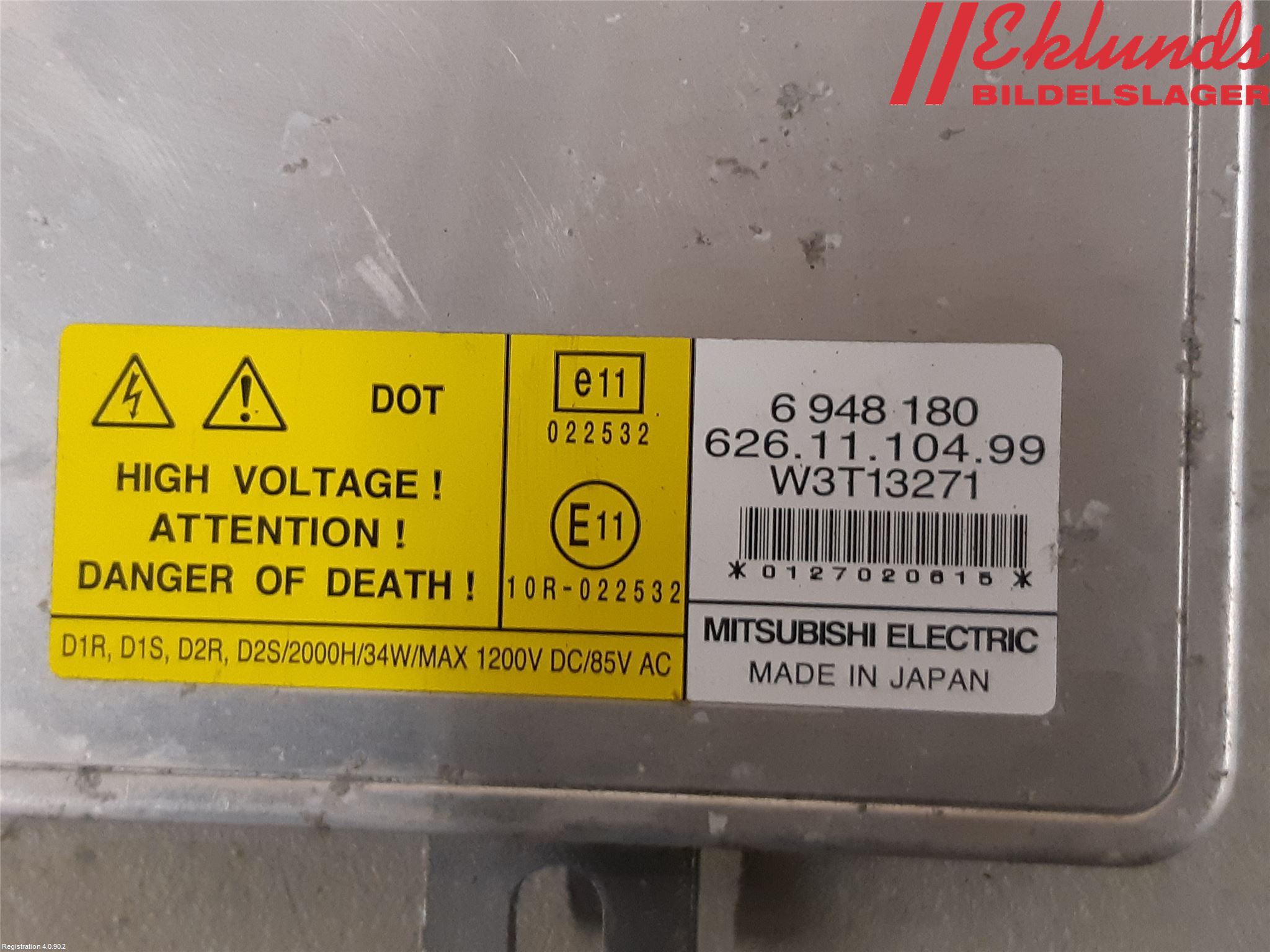 Volvo V70 08-13 Styrenhet Strålkastare