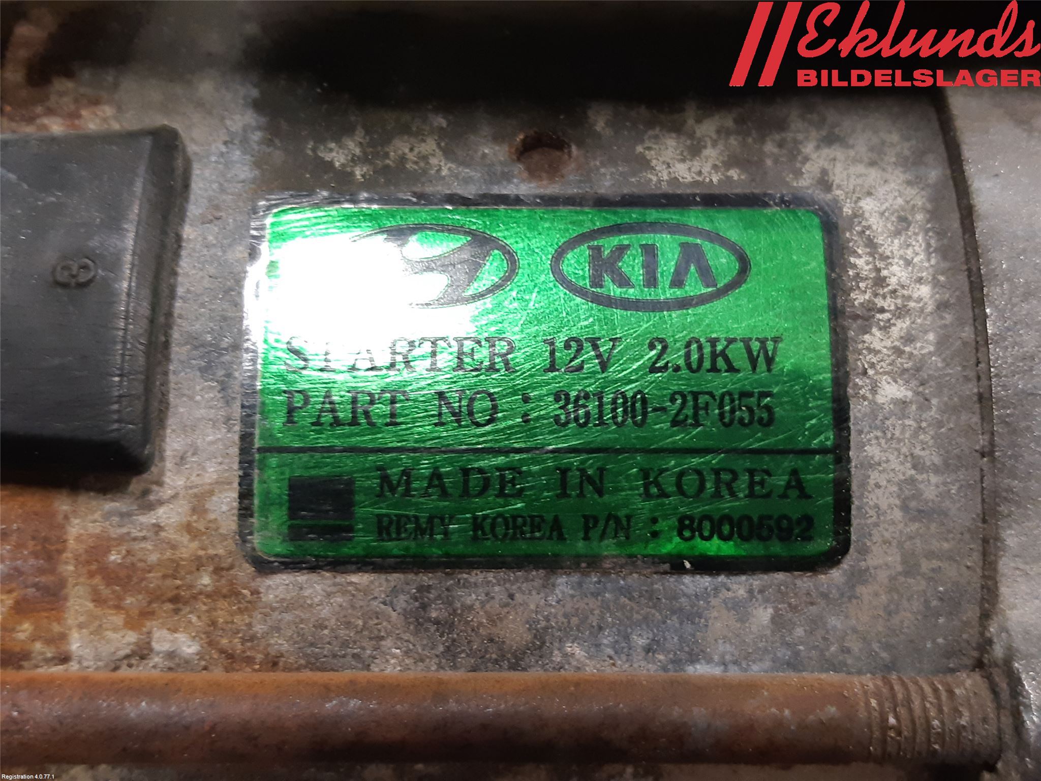 Hyundai SANTA FE 13-18 Startmotor Diesel