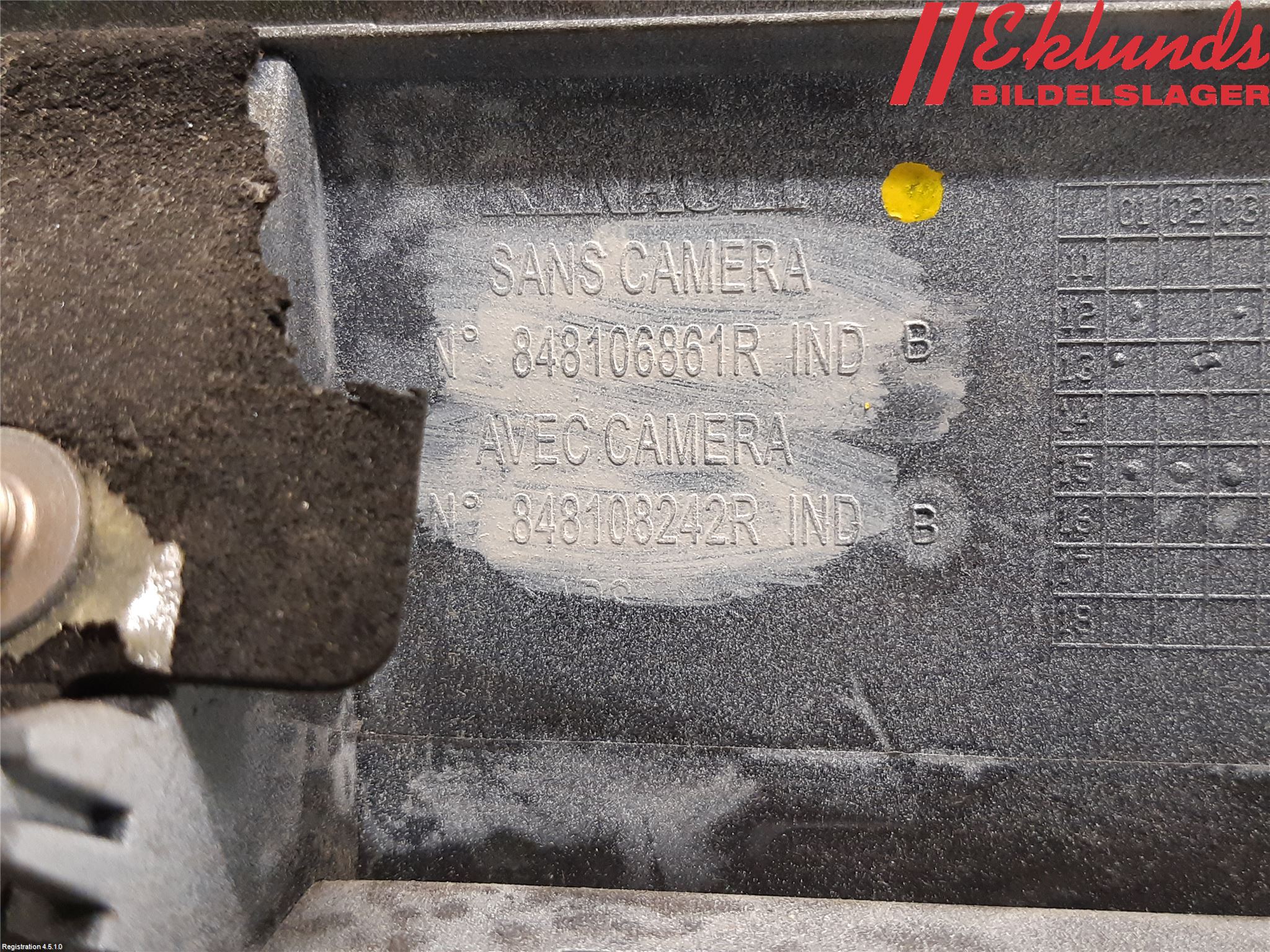 Renault ZOE/E-TECH 13- List Bak-Baklucka