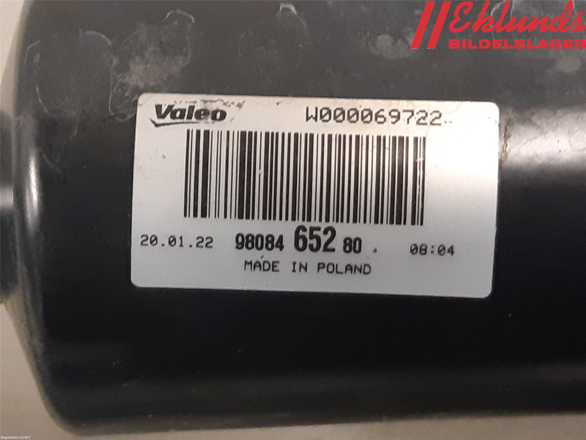Toyota PROACE II 16- Torkarmotor Vindruta