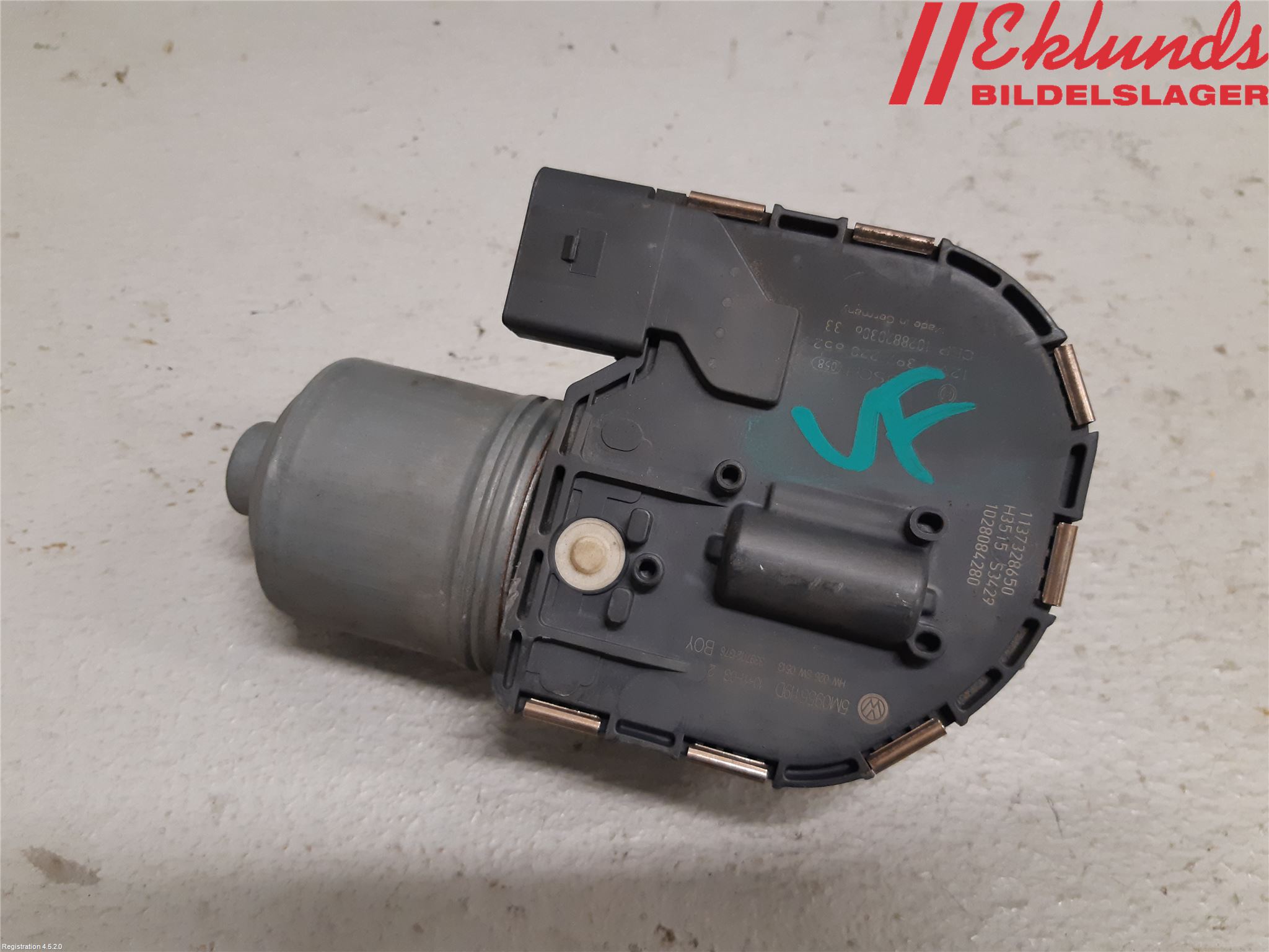 Volkswagen VW GOLF PLUS/CROSS GOLF 04-14 Torkarmotor Vindruta