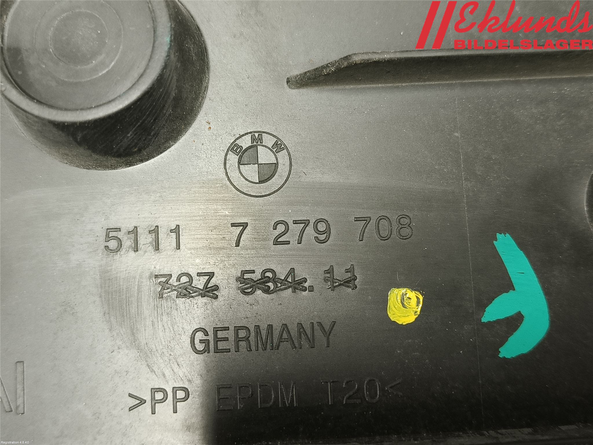 BMW 3 F30/F31/F80 12-19 Skylthållare