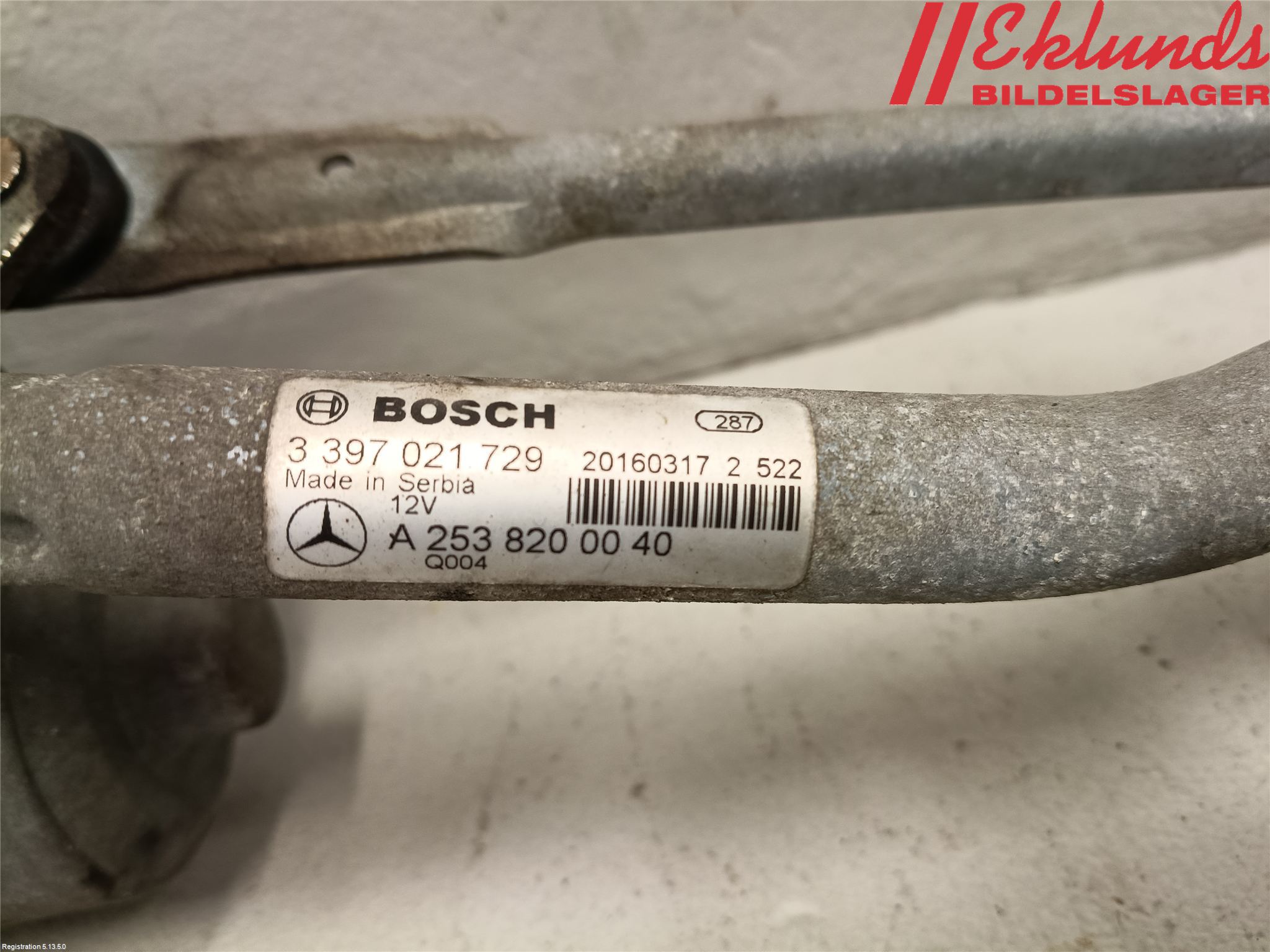 Mercedes-Benz MB GLC-KLASS (X253/C253) 15-22 Torkarmotor Vindruta