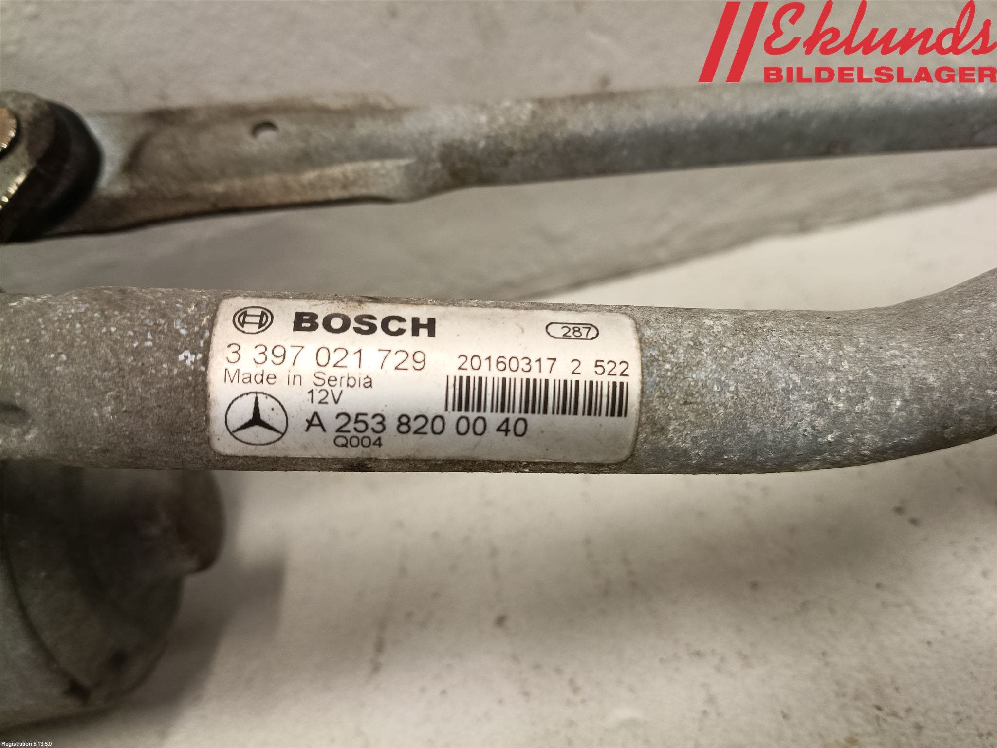 Mercedes-Benz MB GLC-KLASS (X253/C253) 15-22 Torkarmotor Vindruta