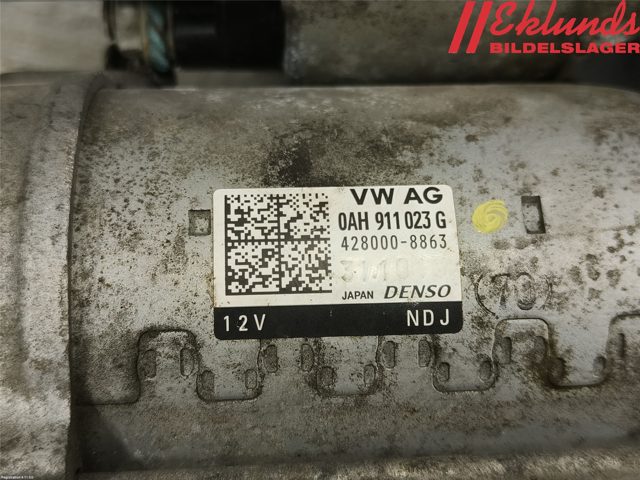 Audi A3/S3 8V 13-20 Startmotor