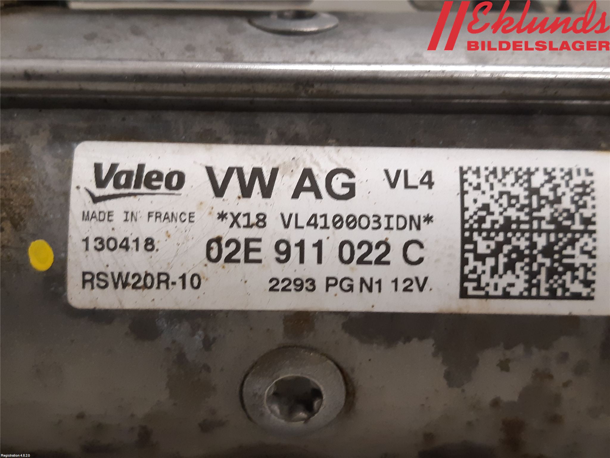 Volkswagen VW PASSAT 15-19 Startmotor Diesel