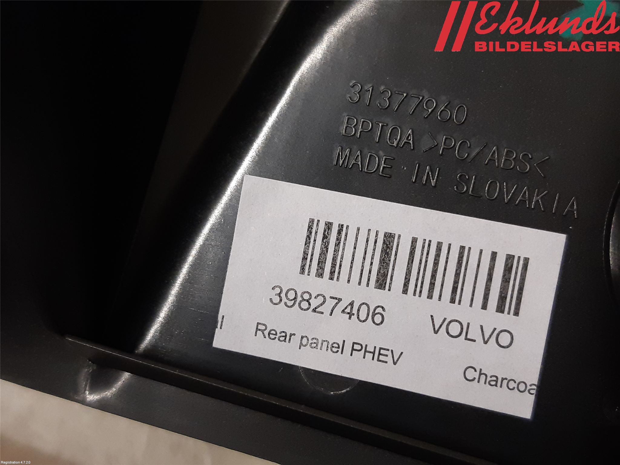 Volvo XC90/RECHARGE 16- Inr Tunnelfack