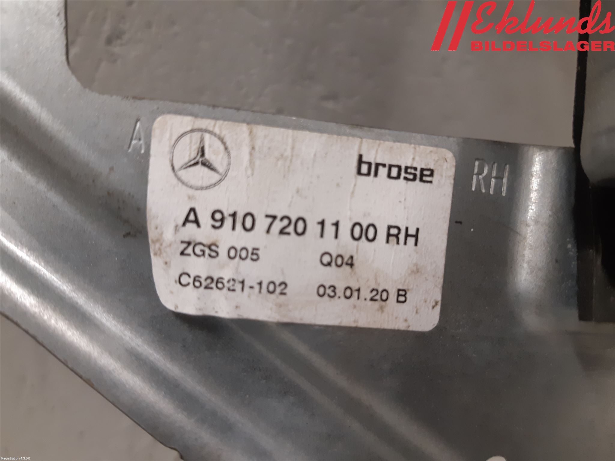 Mercedes-Benz MB SPRINTER (W907/W910) 19- Fönsterhiss El Kompl