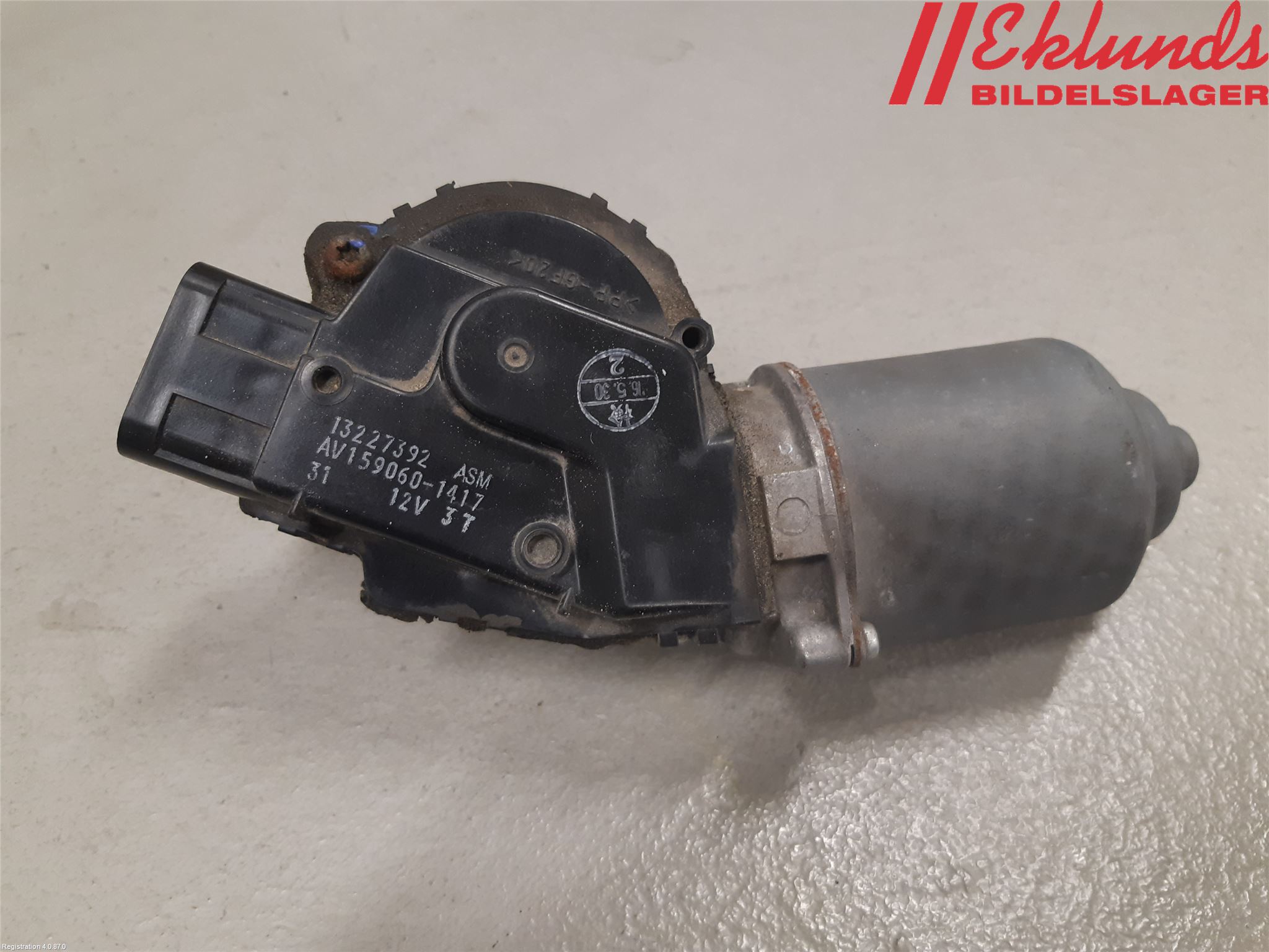 Opel INSIGNIA 09-16 Torkarmotor Vindruta