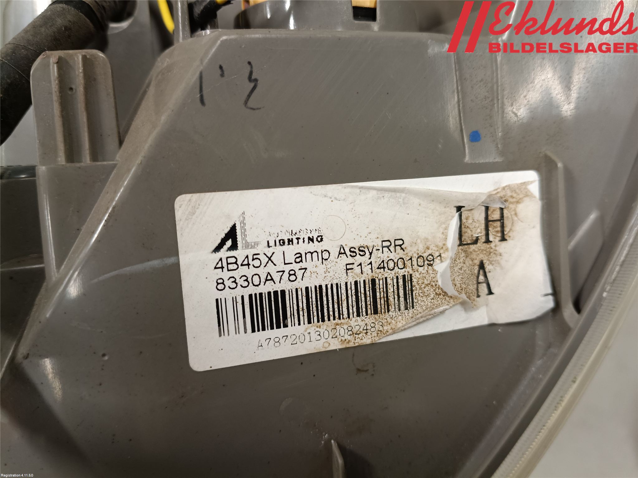 Mitsubishi OUTLANDER 13-21 Bakljus Vänster