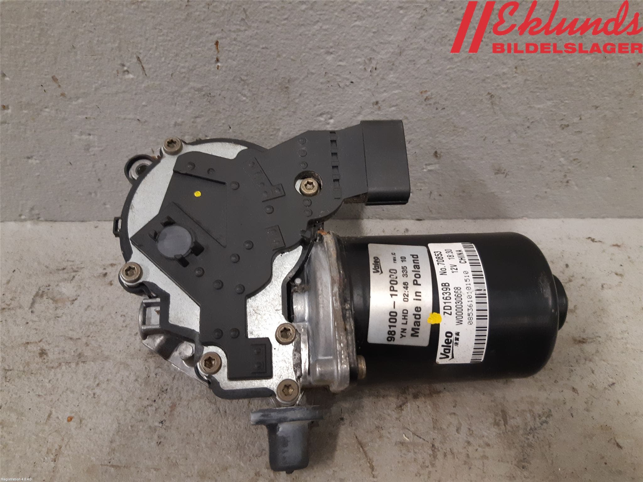 Hyundai ix20 Torkarmotor Vindruta