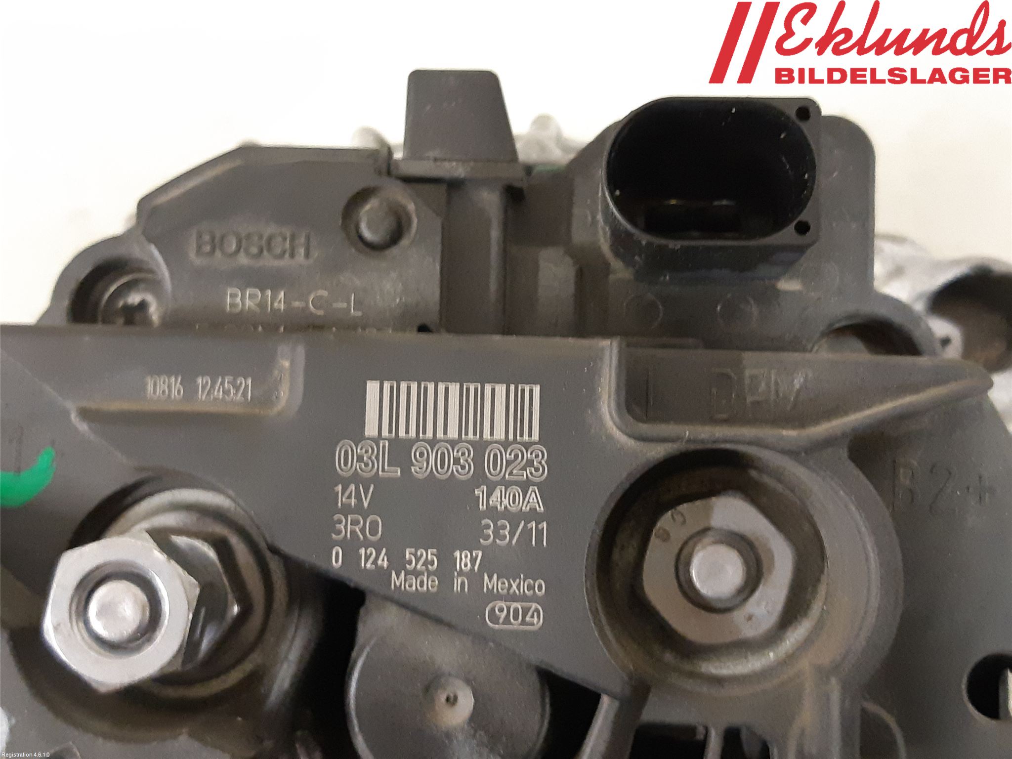 Volkswagen VW GOLF VI 09-13 Generator