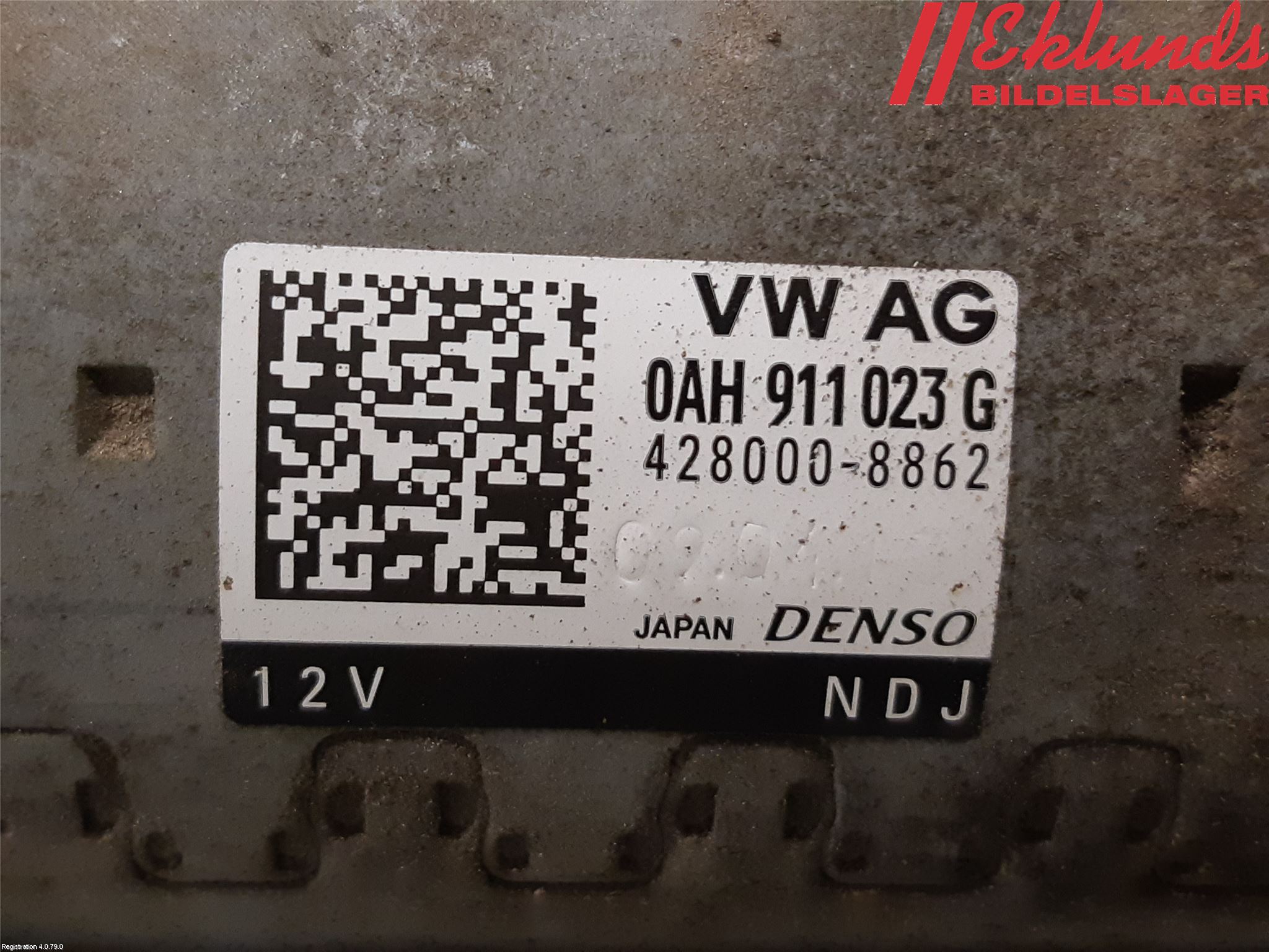 Volkswagen VW GOLF / E-GOLF VII 13-20 Startmotor
