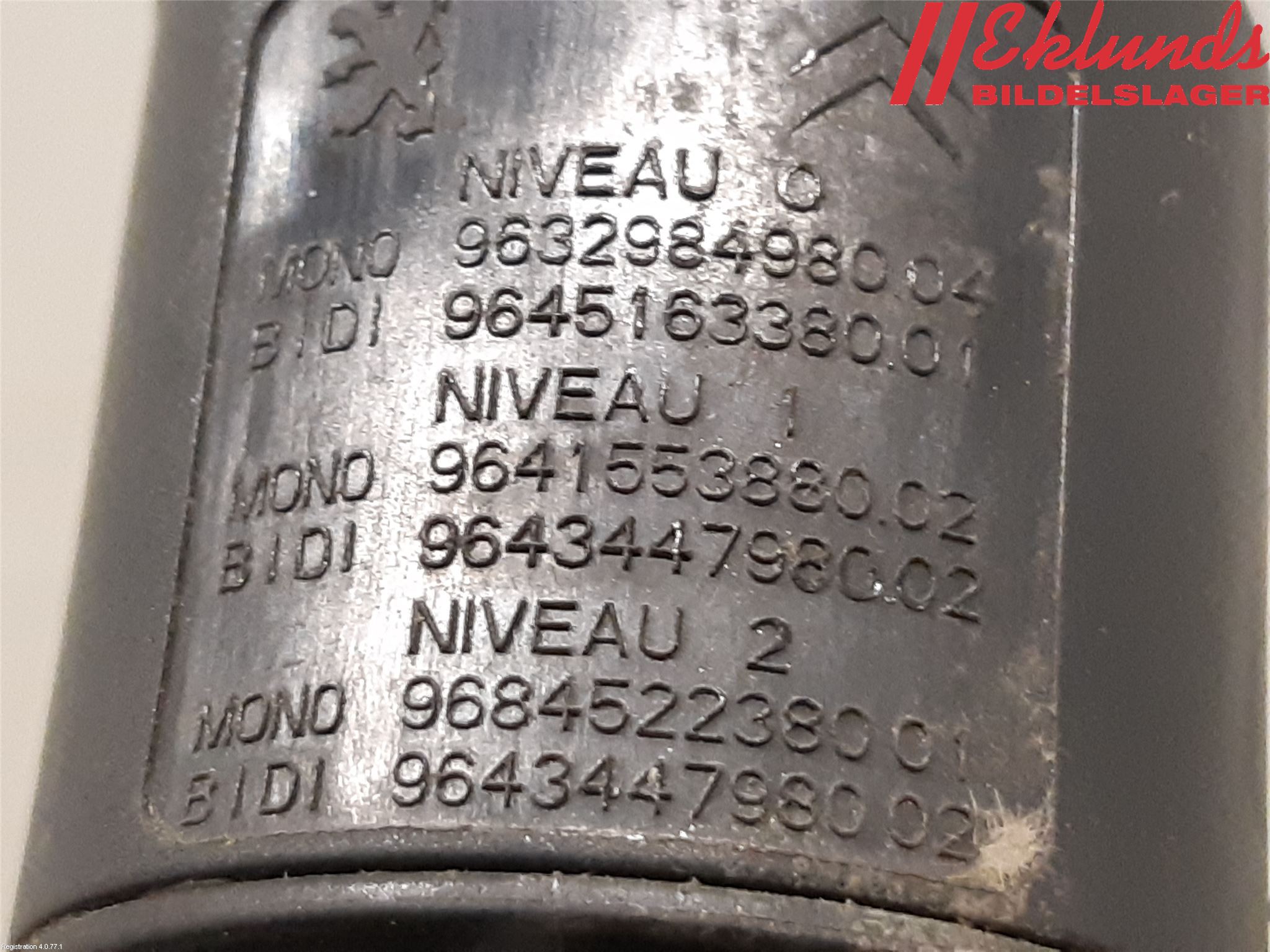 Toyota AYGO 06-14 Spolarpump Baklucka