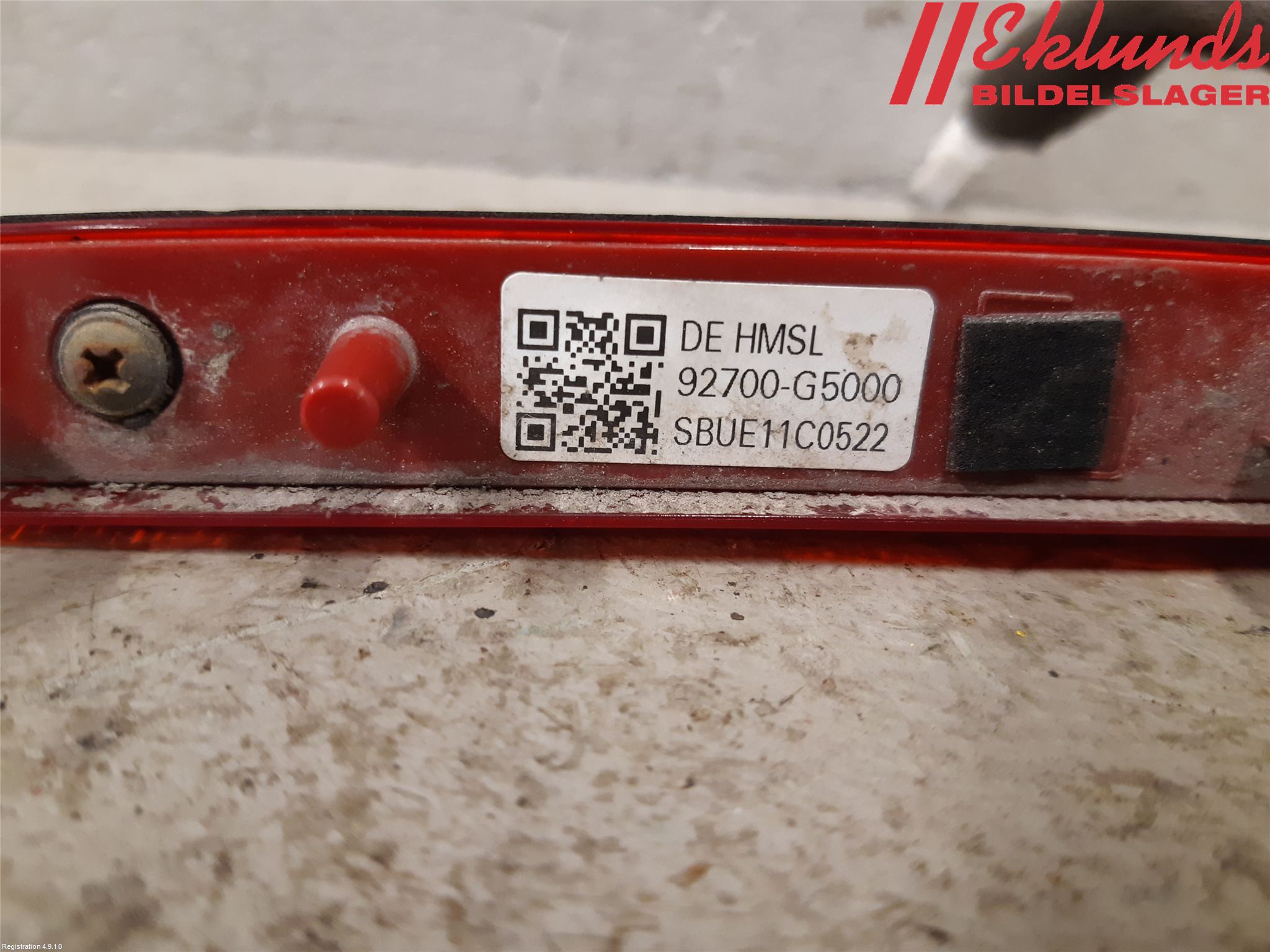 Kia NIRO (DE) 17-22 Bromsljus Bakruta
