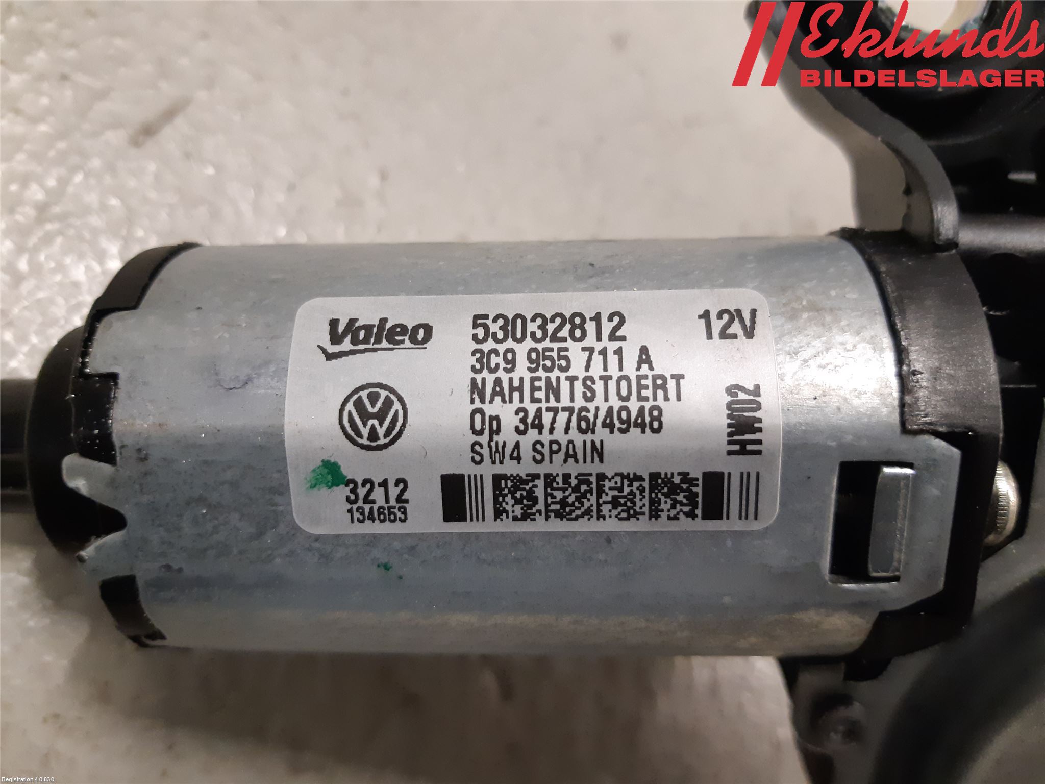 Volkswagen VW PASSAT 11-14 Torkarmotor Baklucka