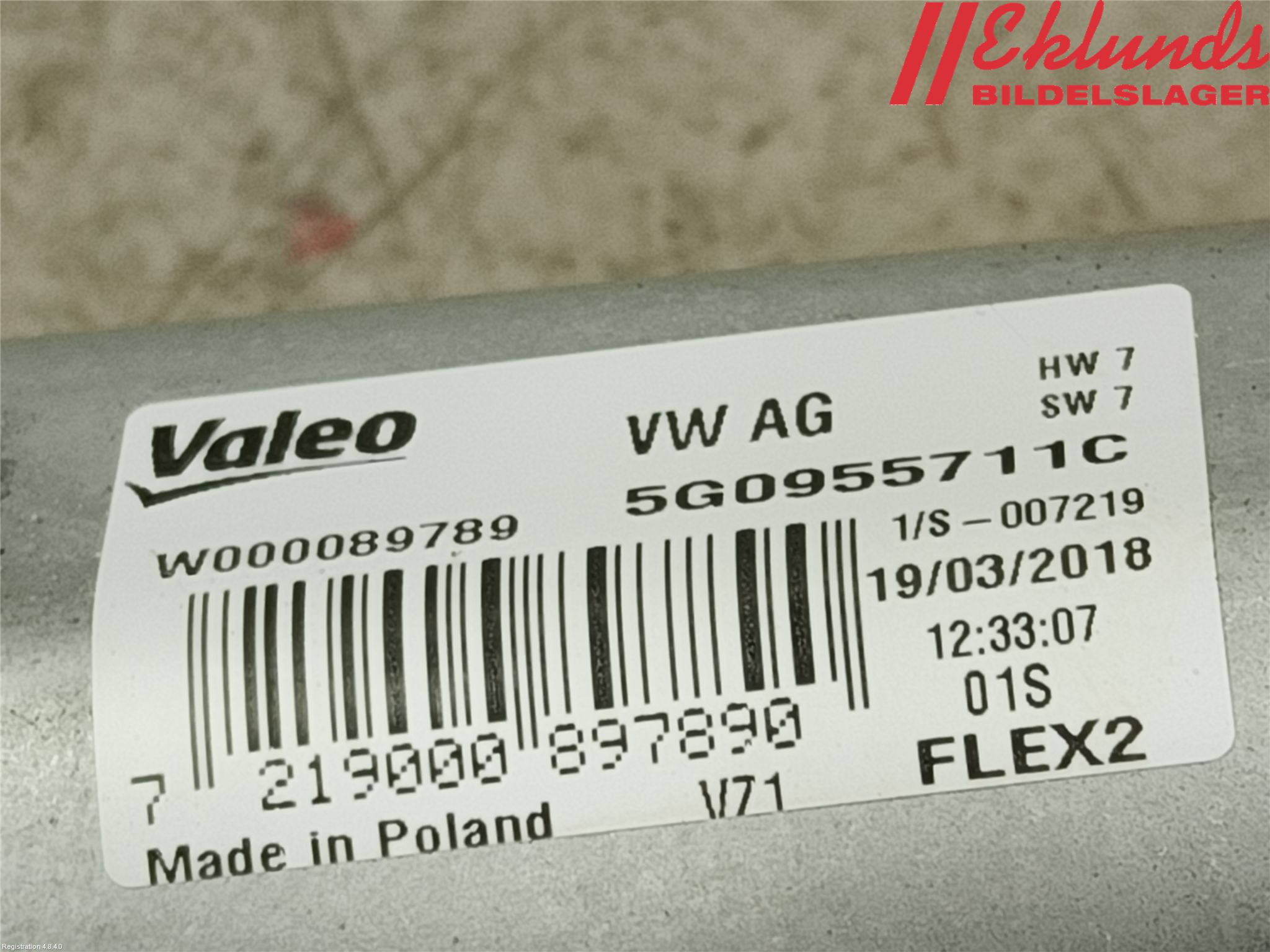 Volkswagen VW TIGUAN 16-24 Torkarmotor Baklucka