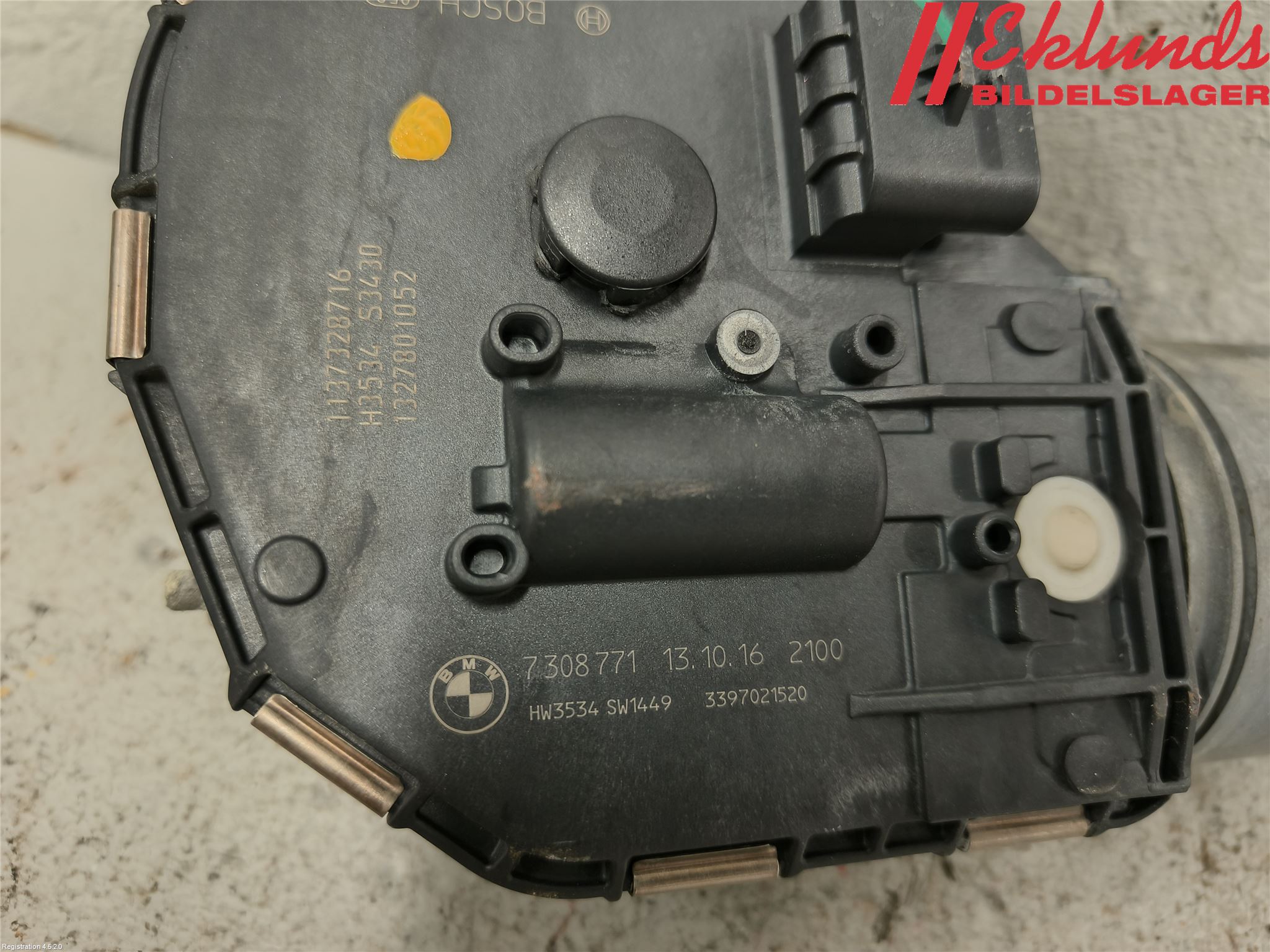 BMW 5 F10/F11/F18 09-17 Torkarmotor Vindruta